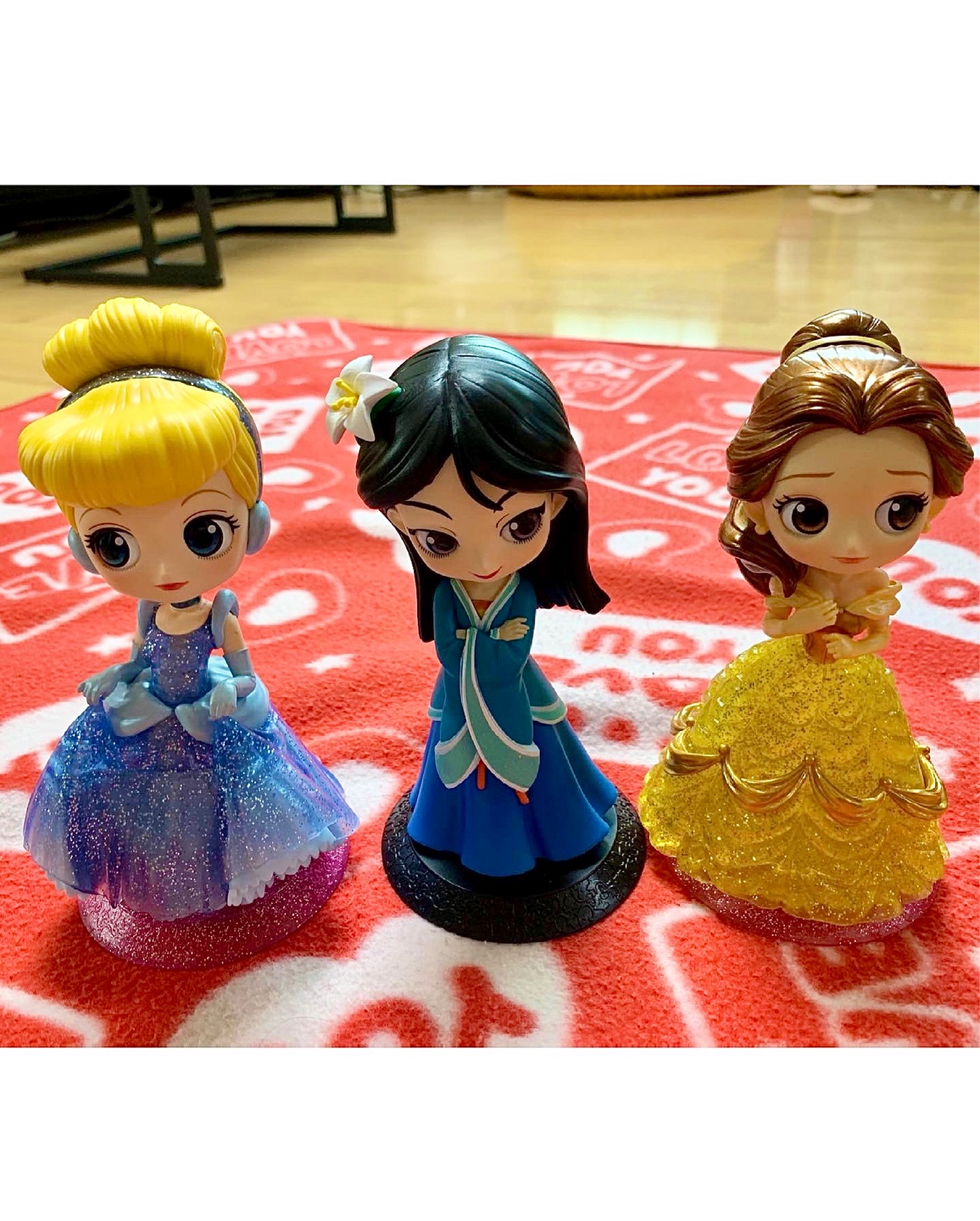 글리터 큐포스켓(벨,신데렐라)+뮬란 큐포스켓💕