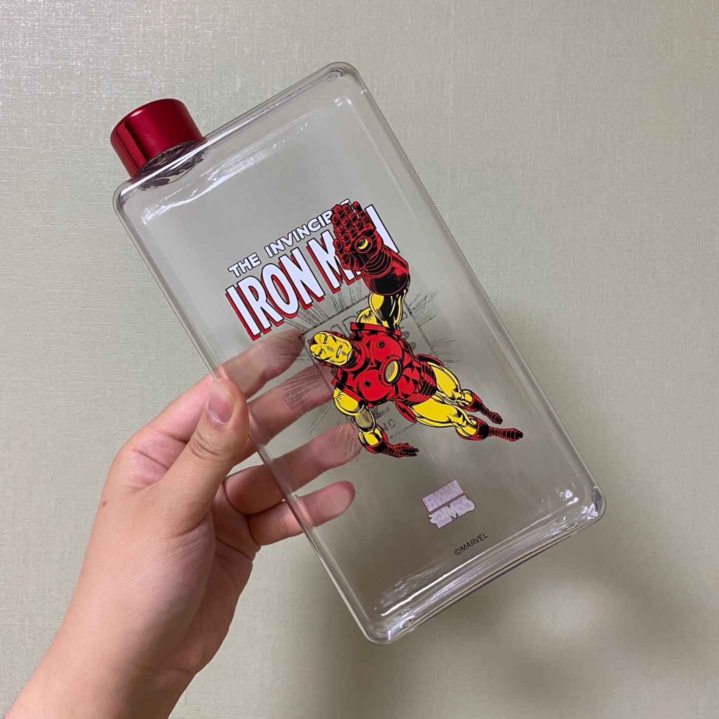 마블 아이언맨 물통