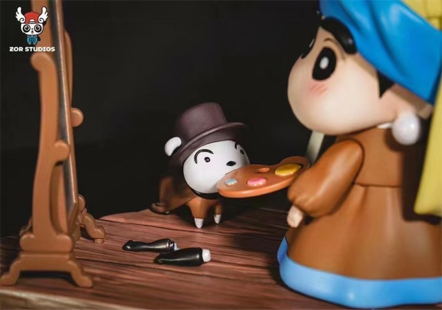 [Zor] 진주귀걸이를 한 짱구 & 흰둥이