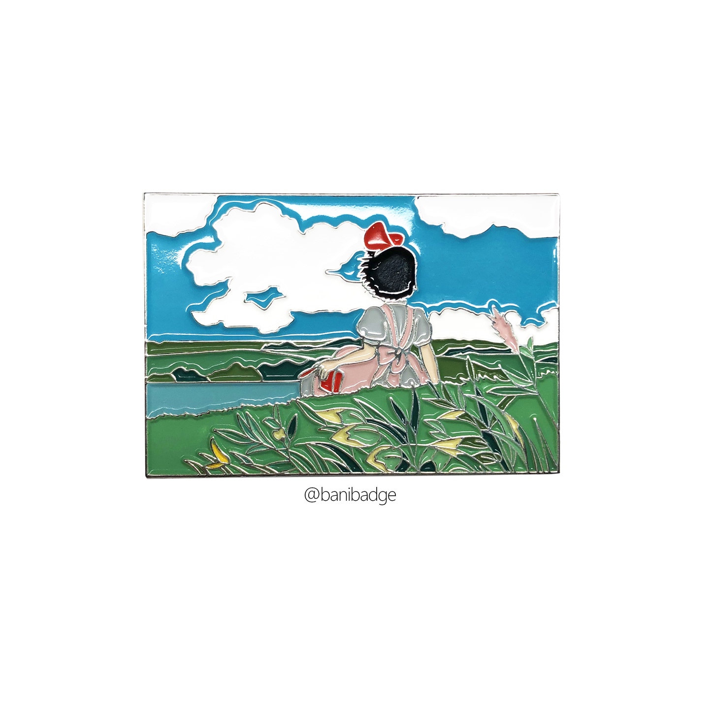 키키 뒷모습 뱃지