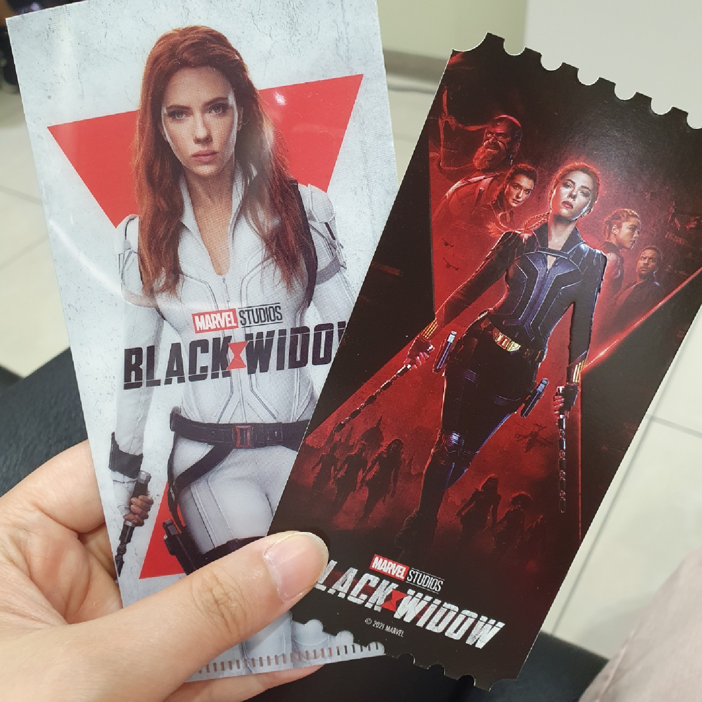 블랙위도우 메가박스 오리지널티켓