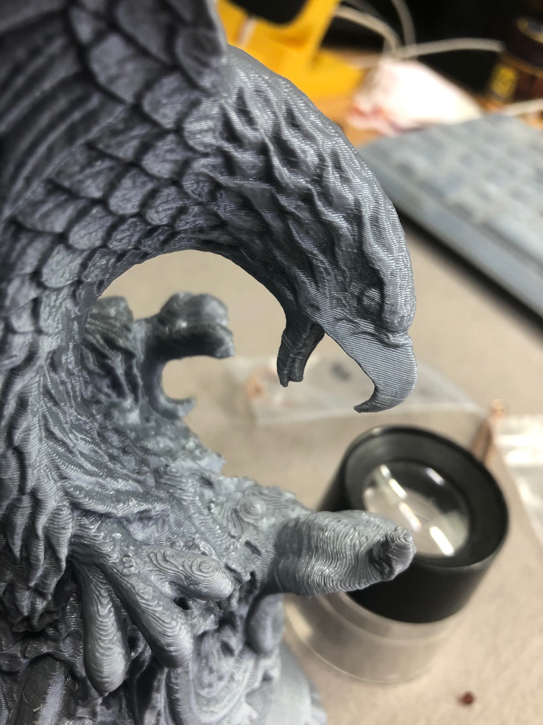 3d 프린터로 뽑은 독수리