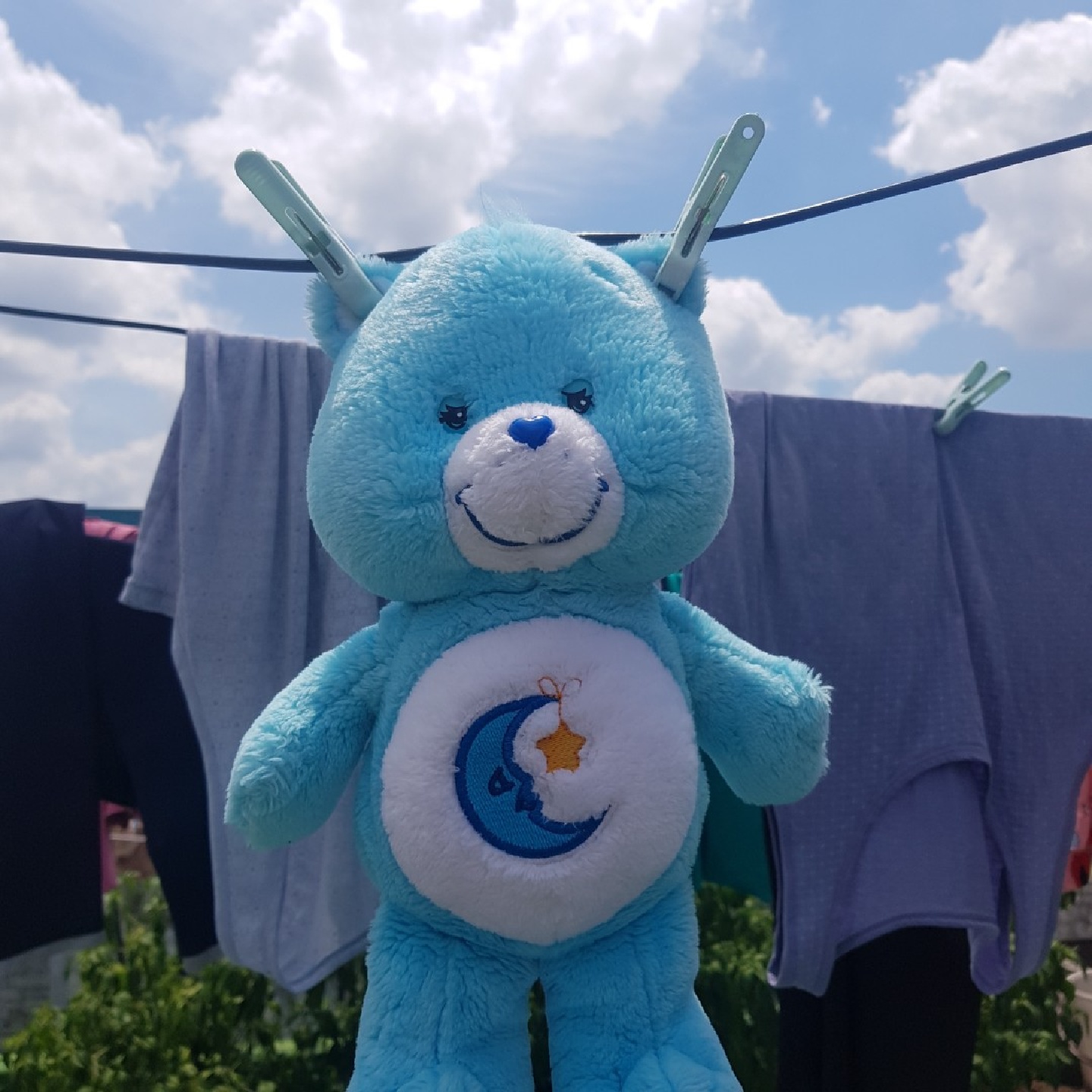 목욕하고 걸려있는 배드타임이랑 위시베어😊💕
