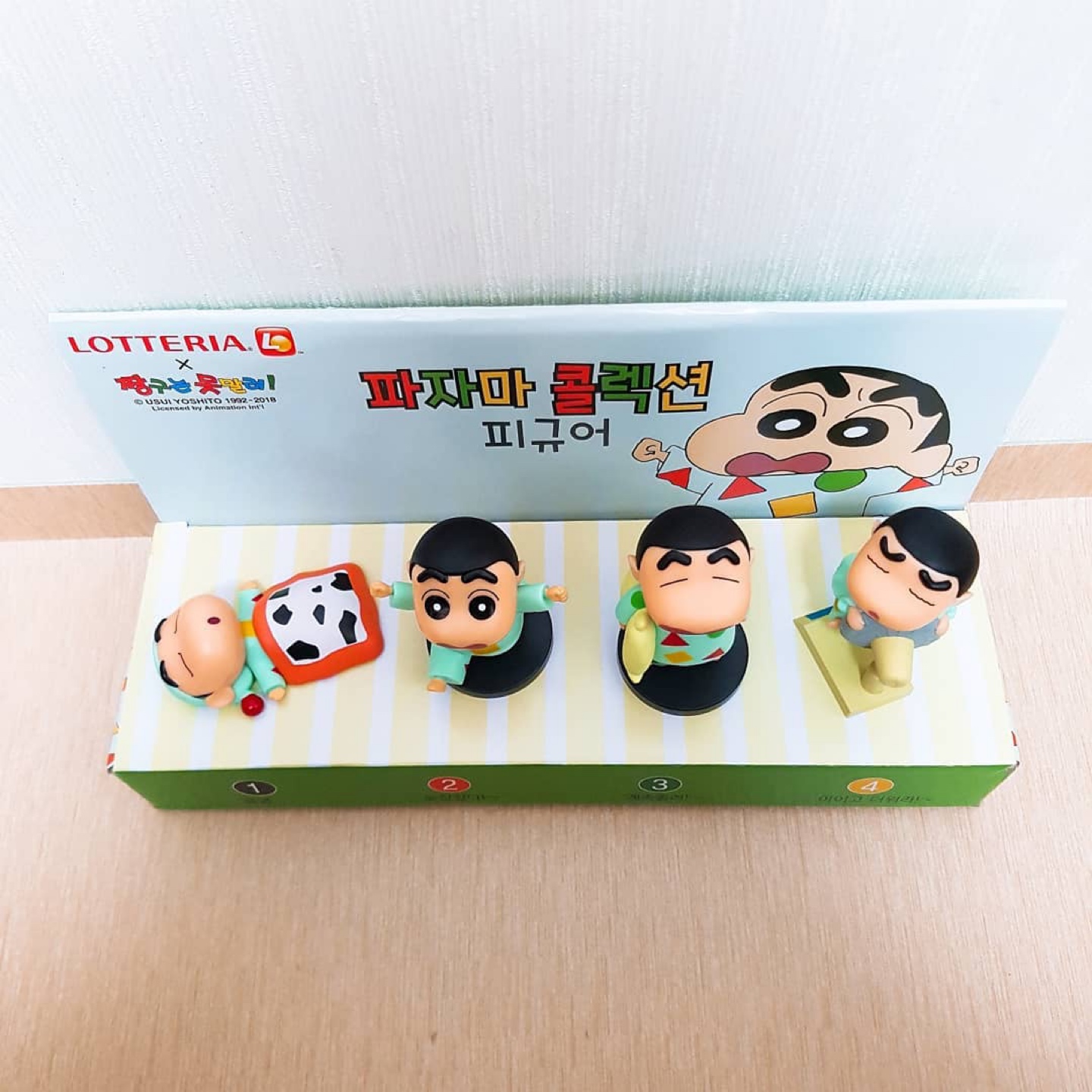 롯데리아 짱구 파자마 콜렉션 피규어