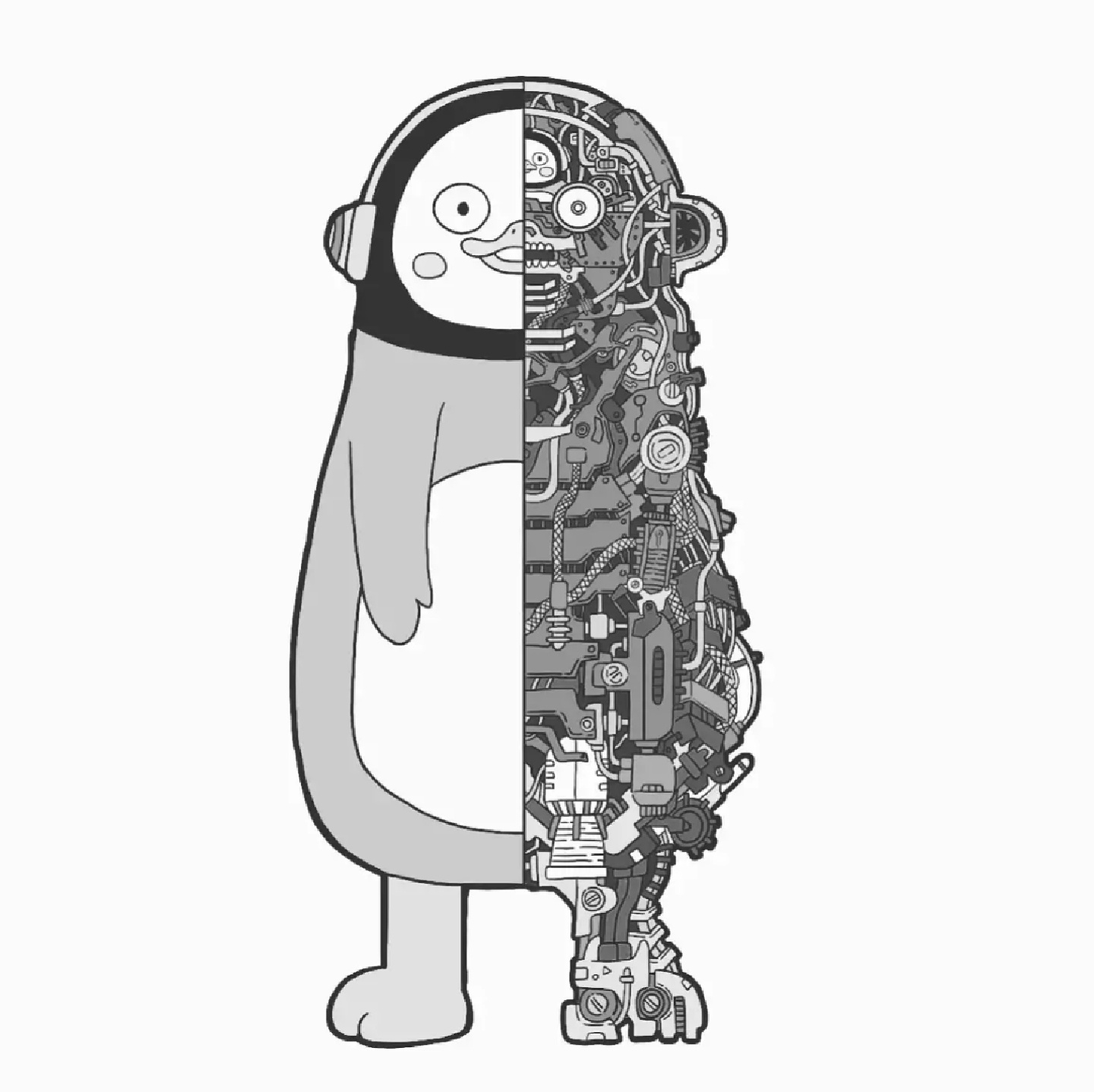 컬러버전 메카 펭수