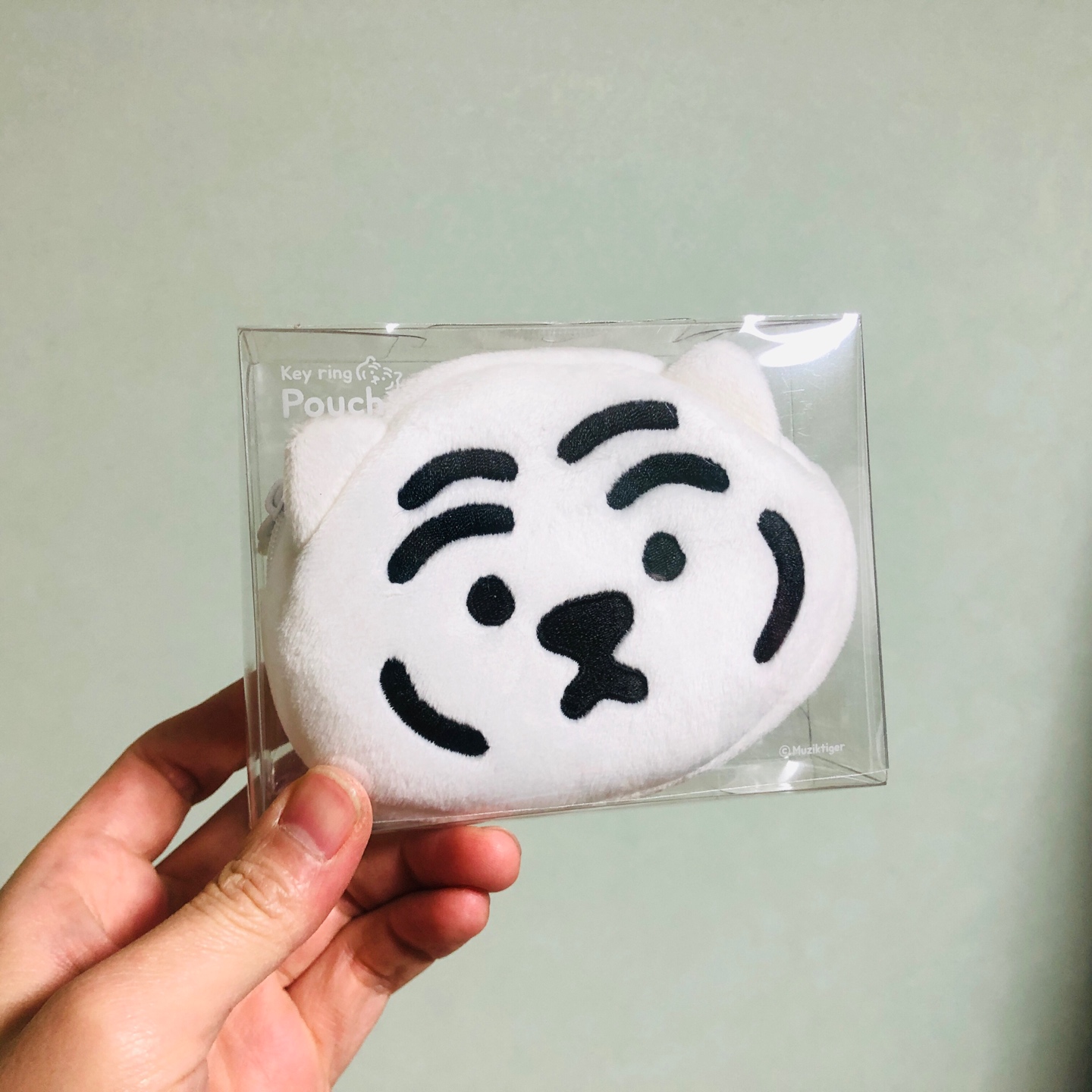 무직타이거 뚱랑 키링파우치(백호)