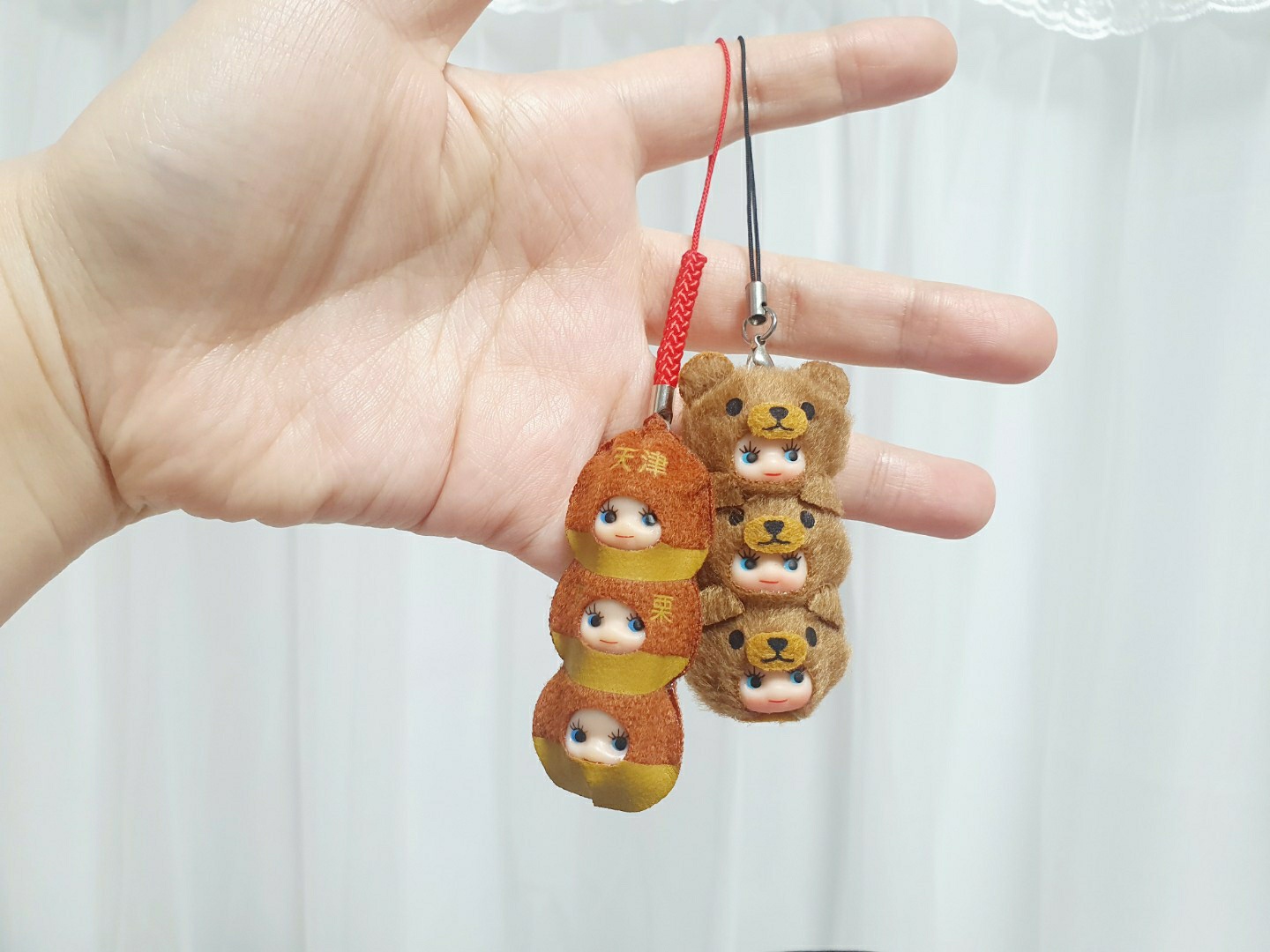 밤 큐피&곰 큐피 키링