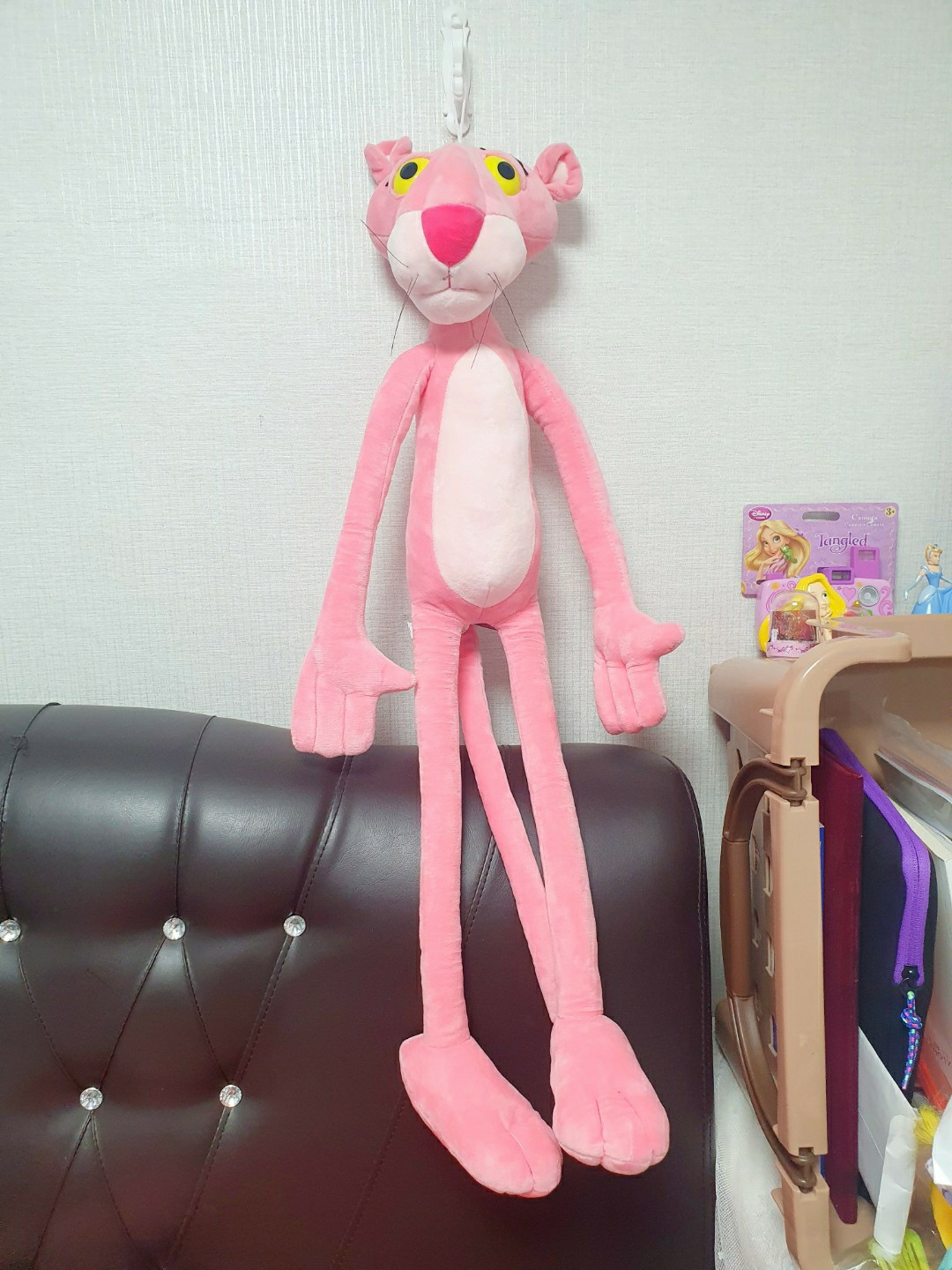 진홍색 핑크팬더 대형 인형