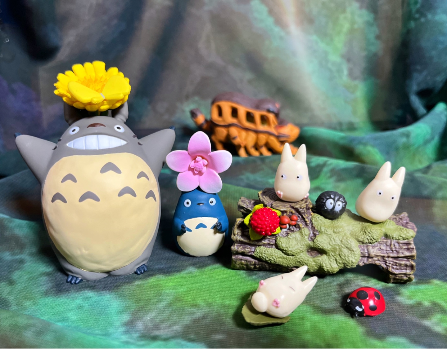 🌼꽃과 토토로 쌓아올리기🌿