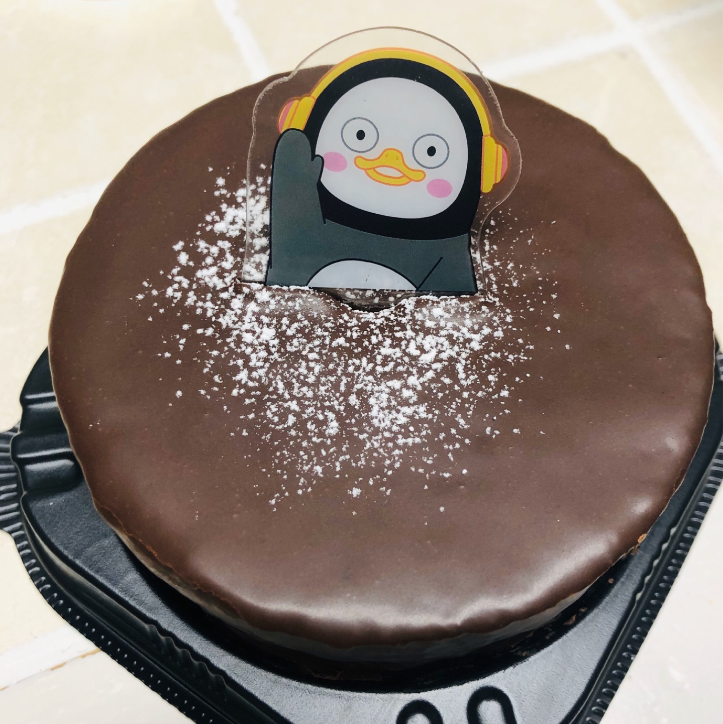 펭수초코케이크