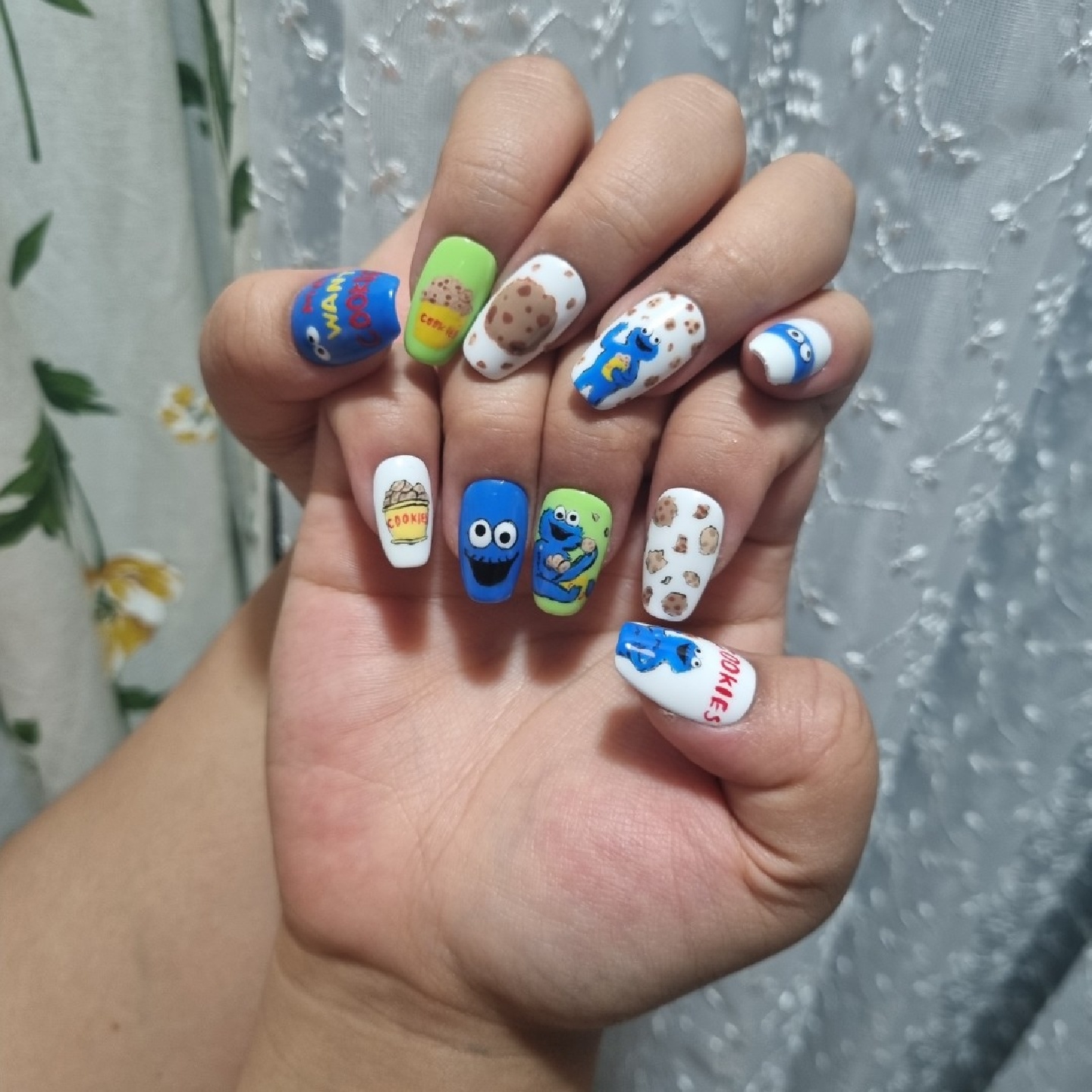 🍪쿠키몬스터 네일🍪