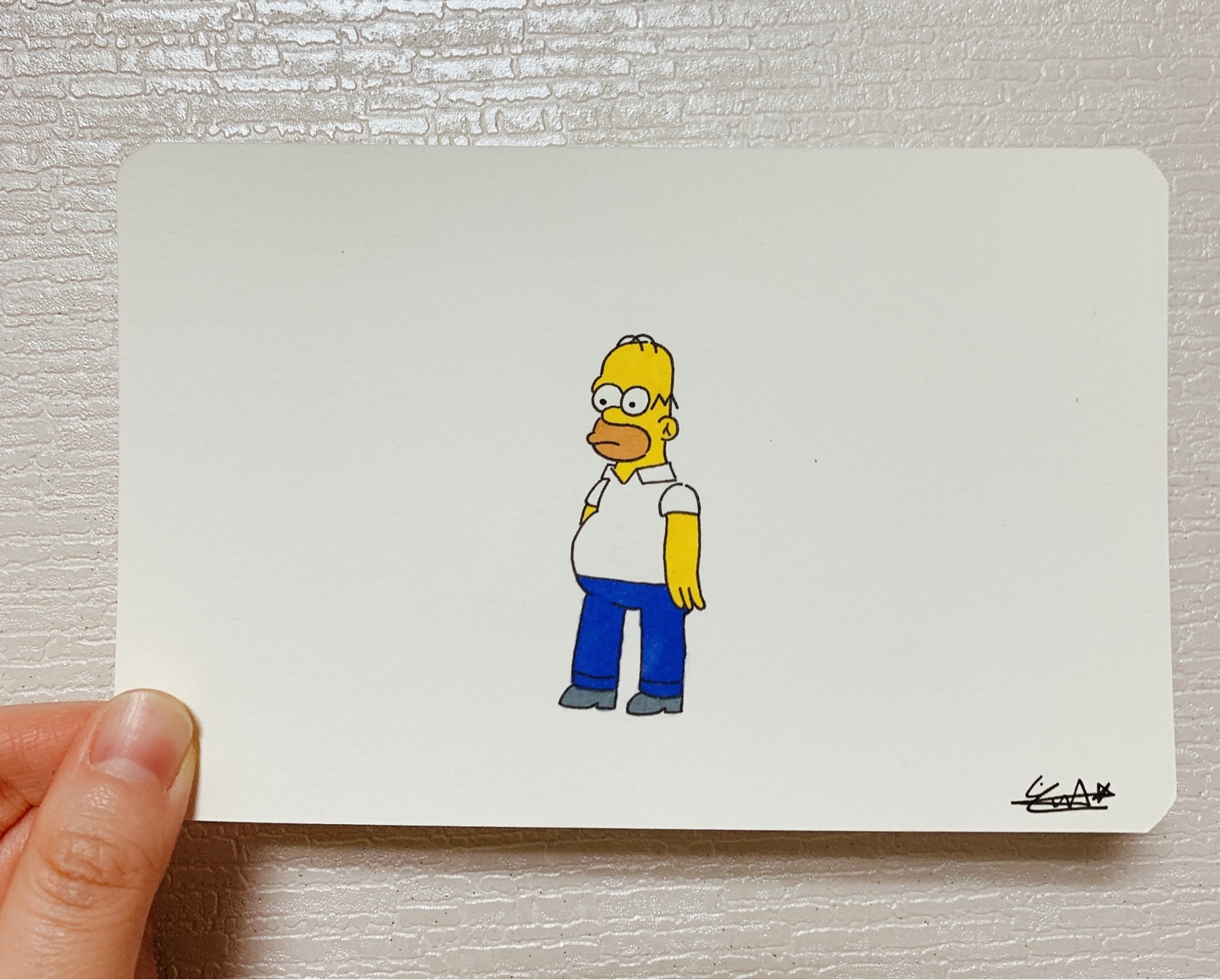 직접 그린 심슨