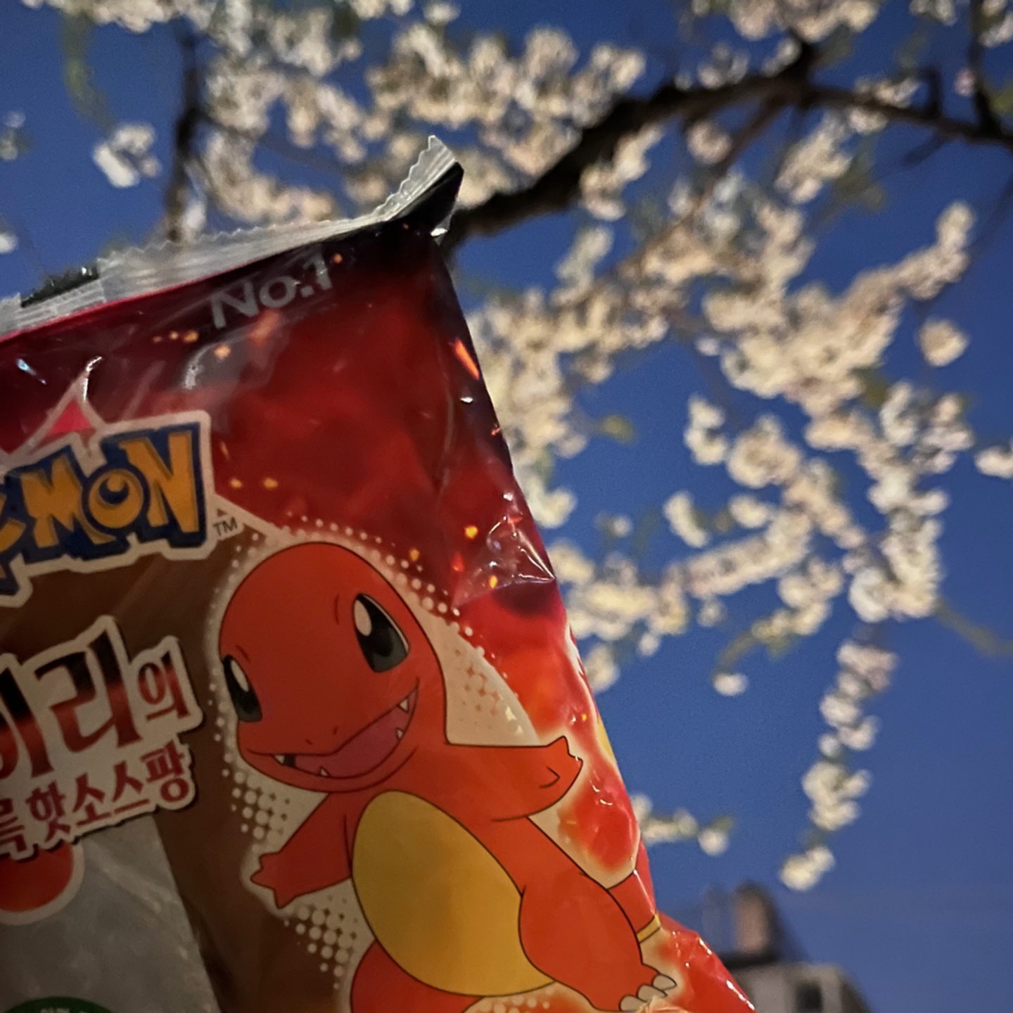 벚꽃도 보고 파이리빵도 보고🌸