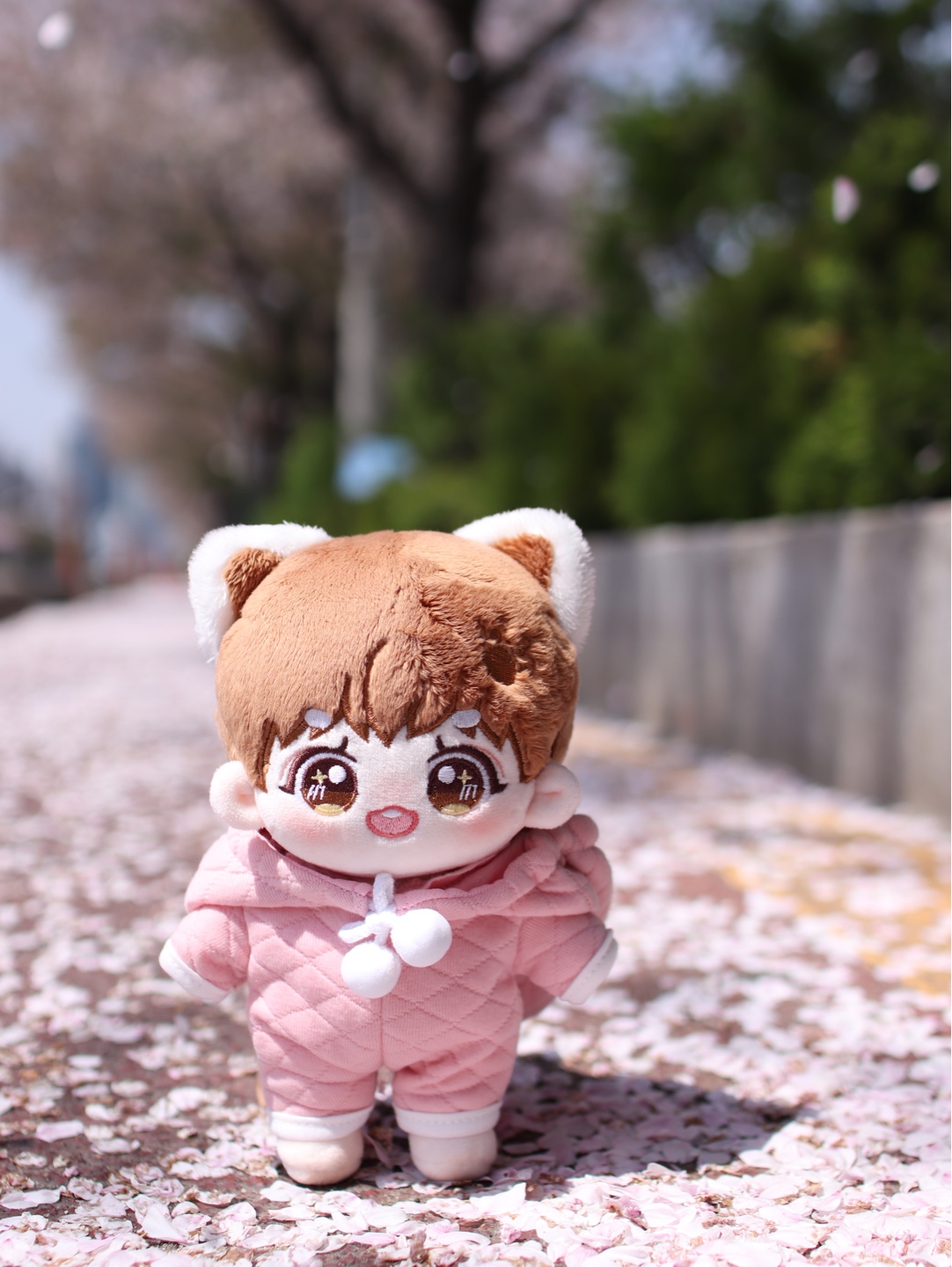 꽃비가 내렸어요