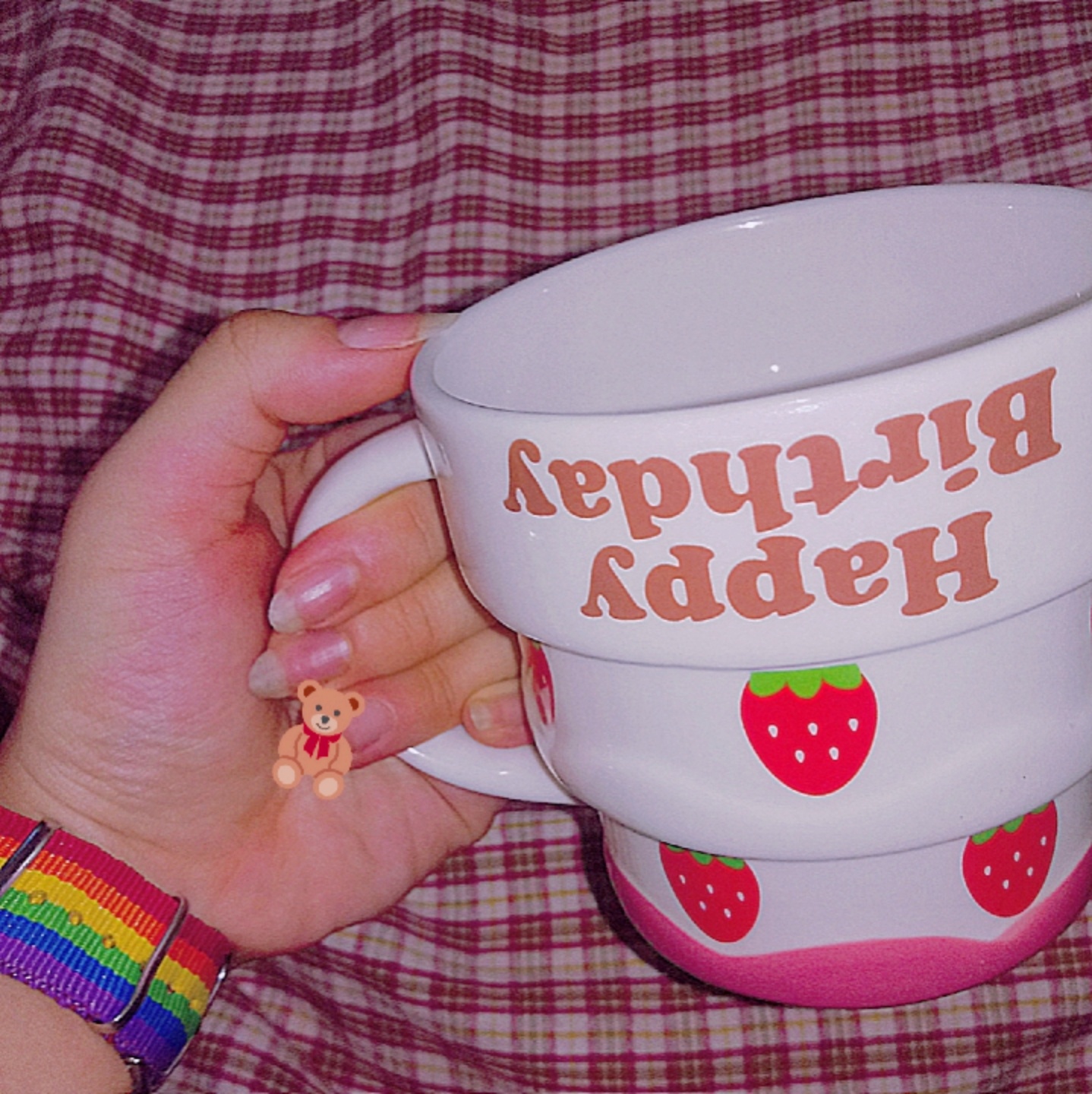 케키깔 케이크 머그잔٩(ˊᗜˋ)و🍓🎂