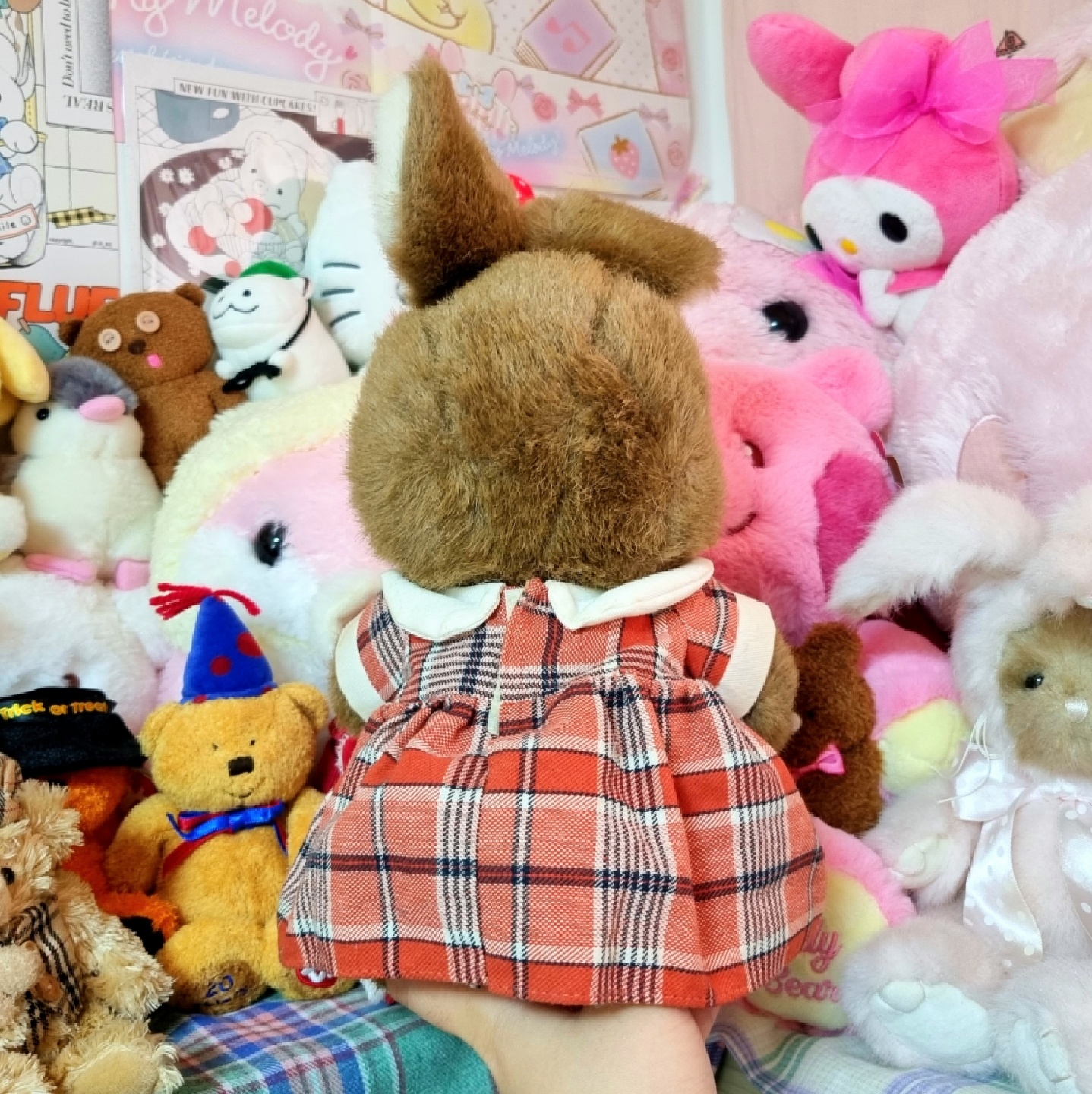 🎀체크무늬 원피스 토끼인형🐰