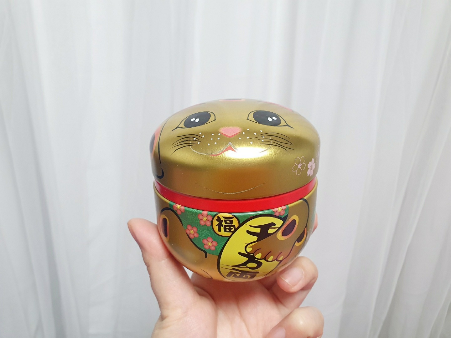 마네키네코 찻잎통 set(택포)