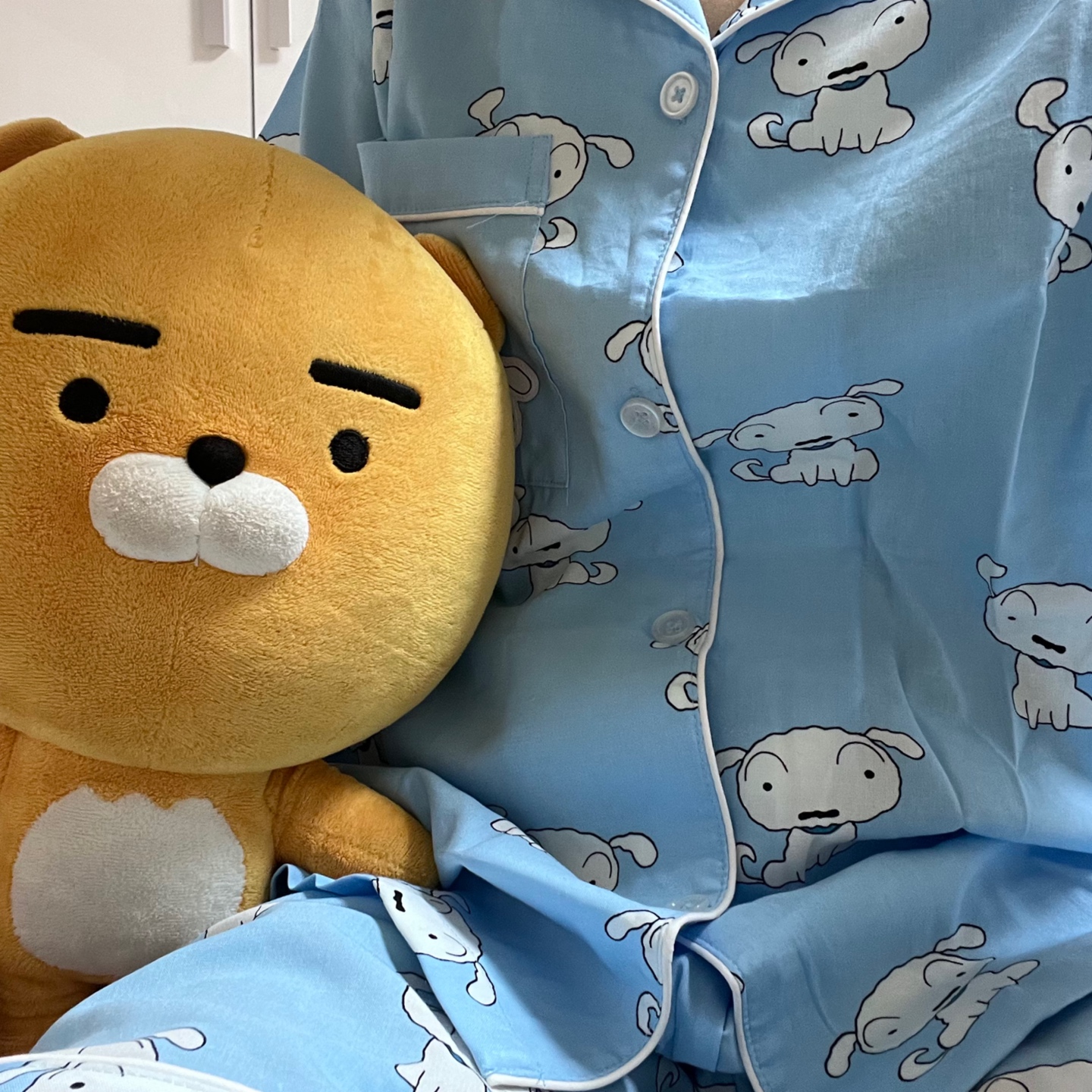 가챠 당첨 흰둥이잠옷😇💙