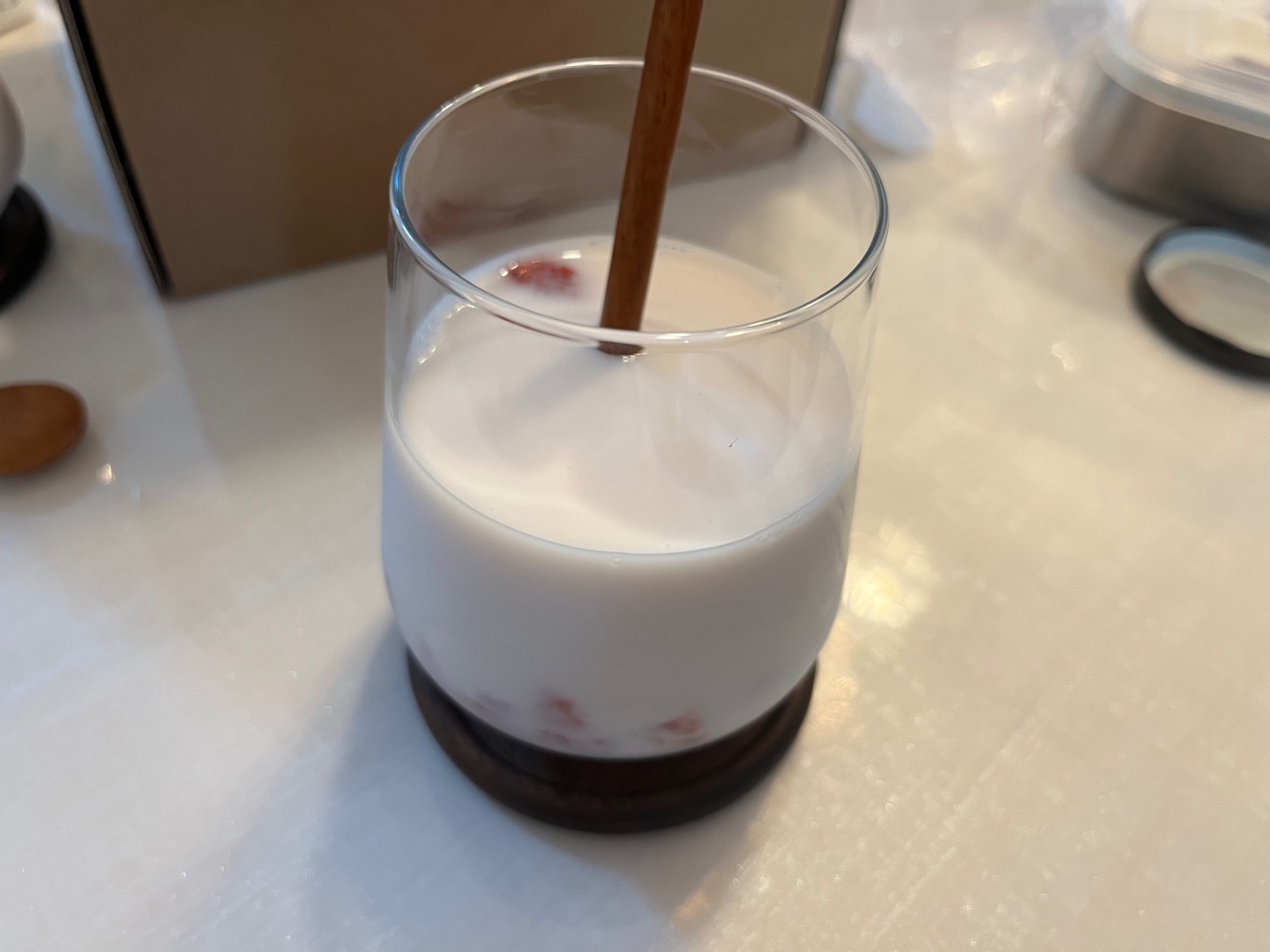딸기라떼