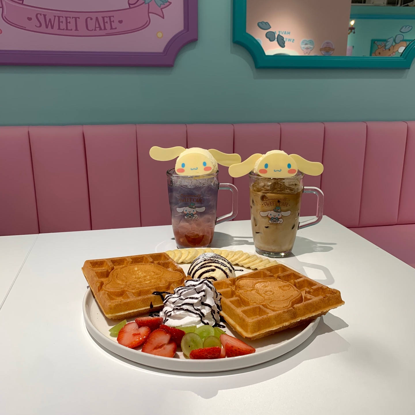 시나모롤 카페 다녀왔어요💙🤍