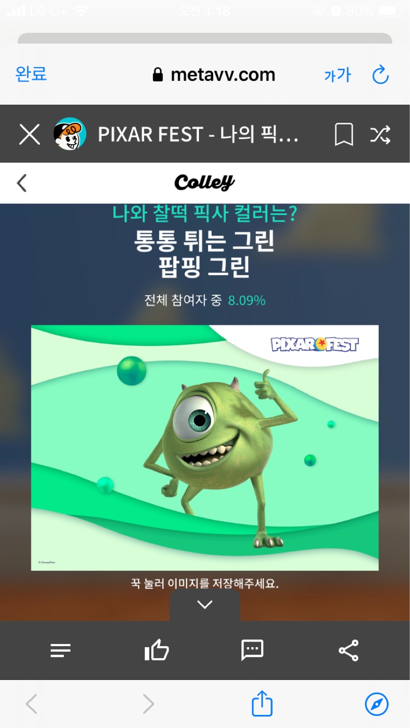 나의 픽사컬러💚