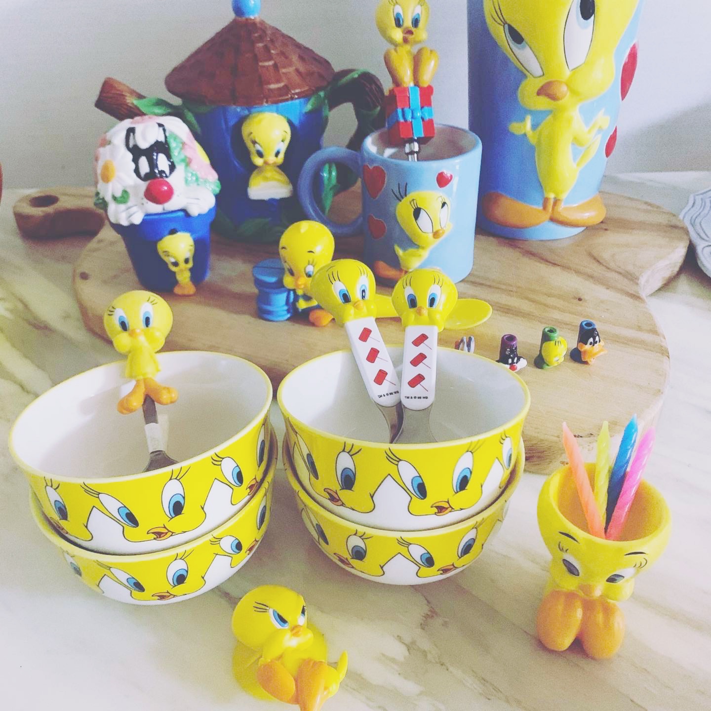 노랑노랑 트위티 쏘옥🐥
