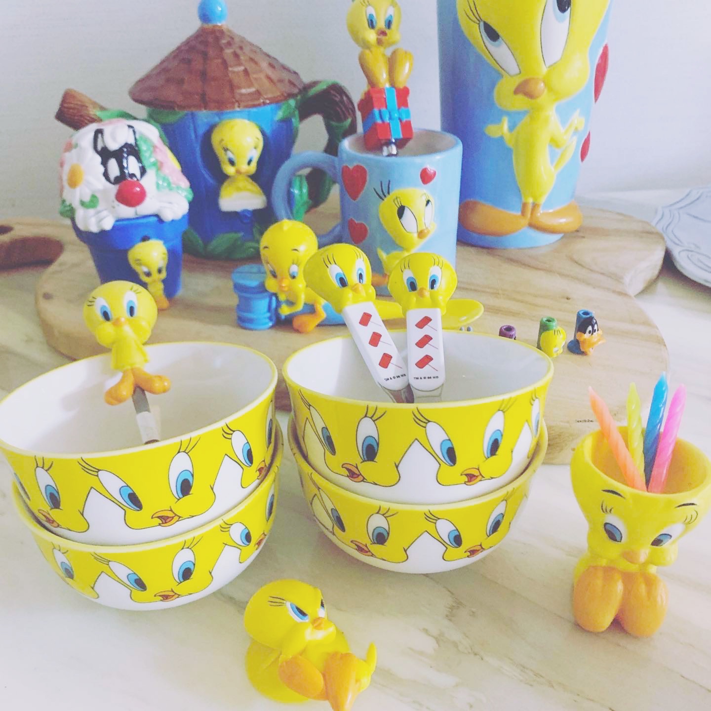 노랑노랑 트위티 쏘옥🐥