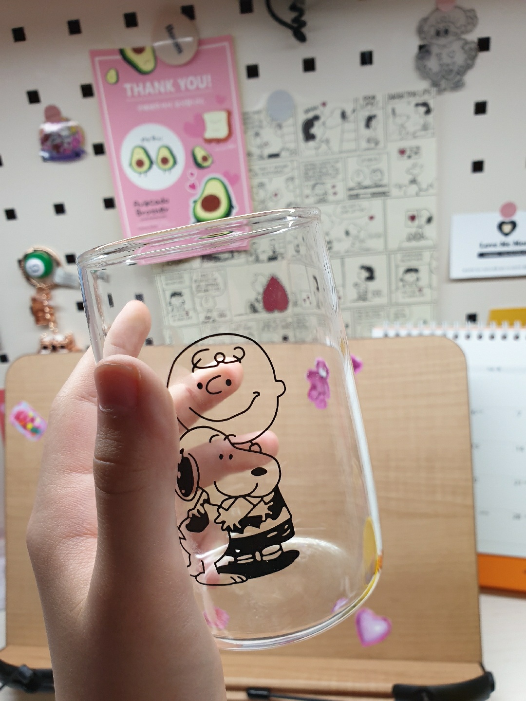 스누피 글라스💕