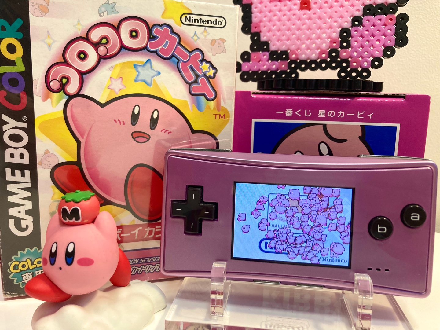 GAME BOY MICRO 핑크 & 커비 소장품