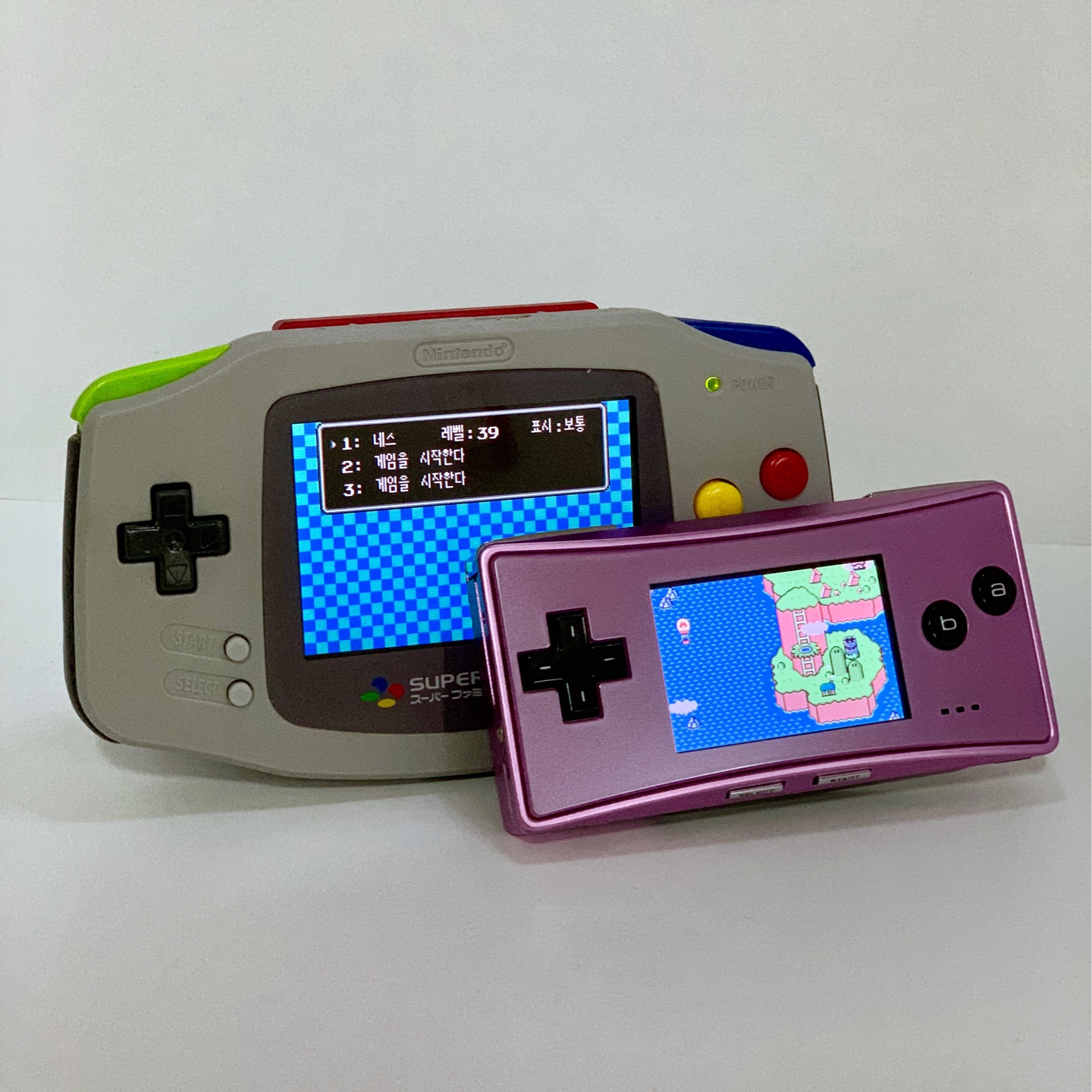 GAME BOY MICRO 핑크 & 커비 소장품