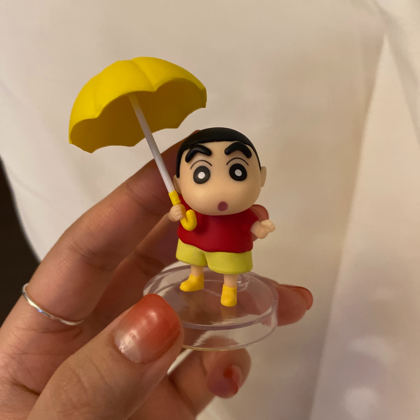 짱구 우산 피규어
