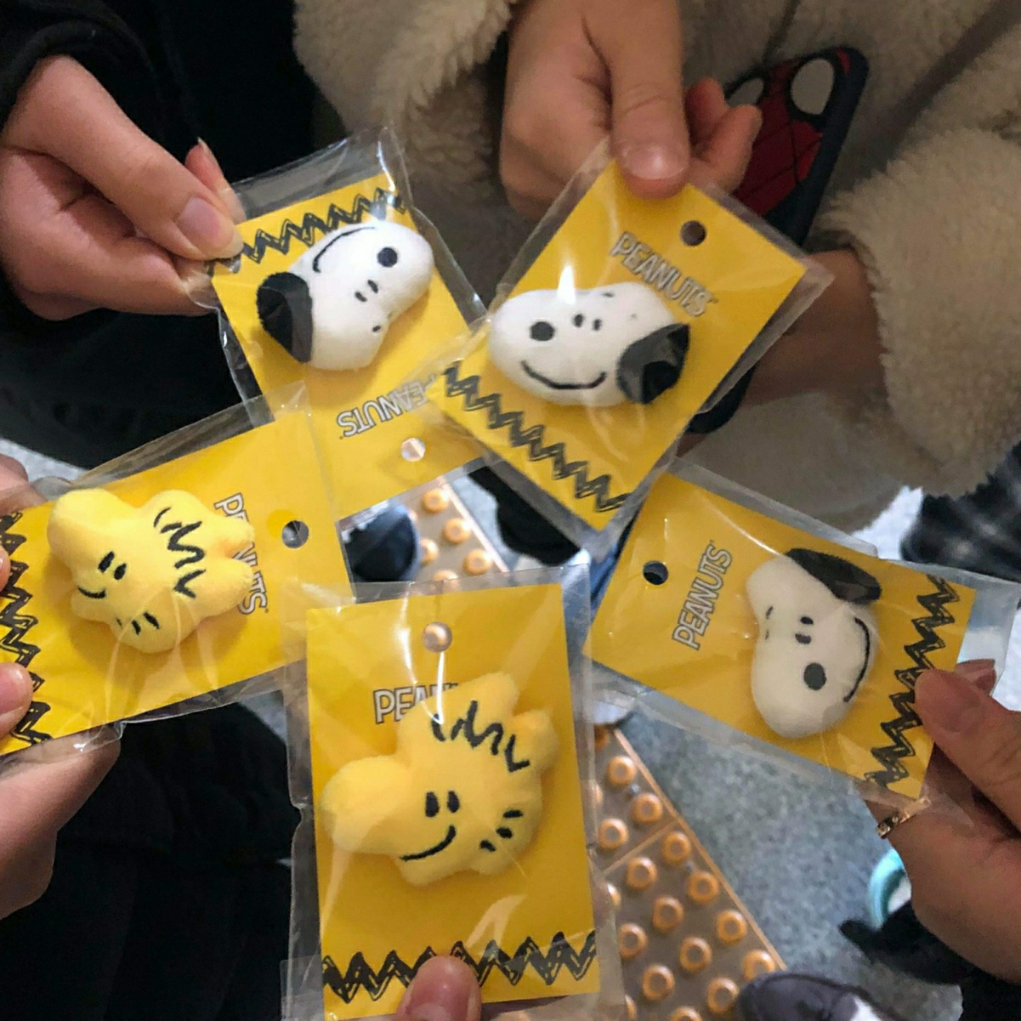 스누피 우드스톡 브로치