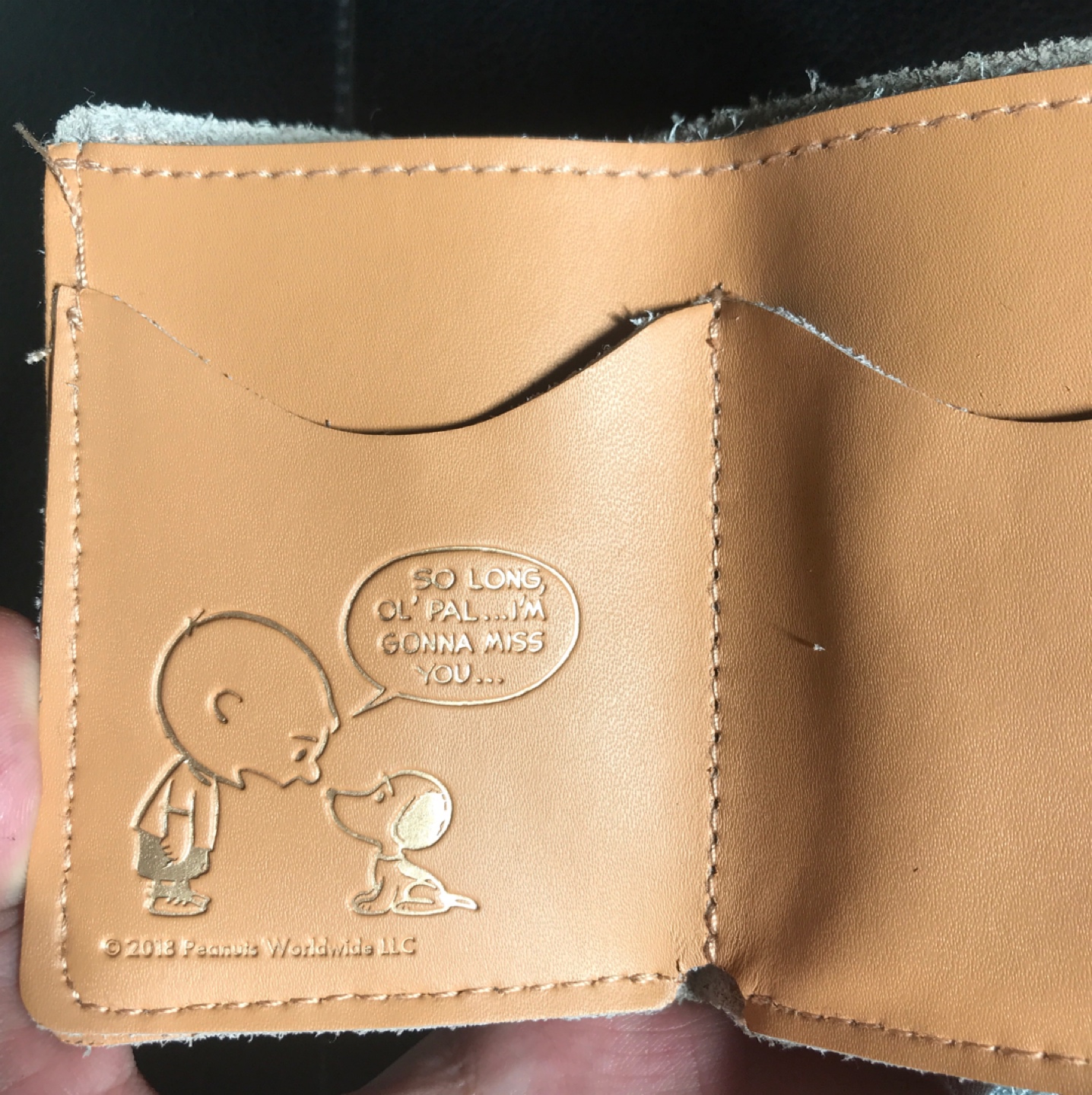 스누피 레더 월렛