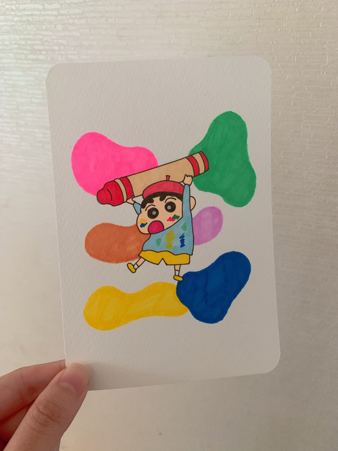 직접 그린 짱구