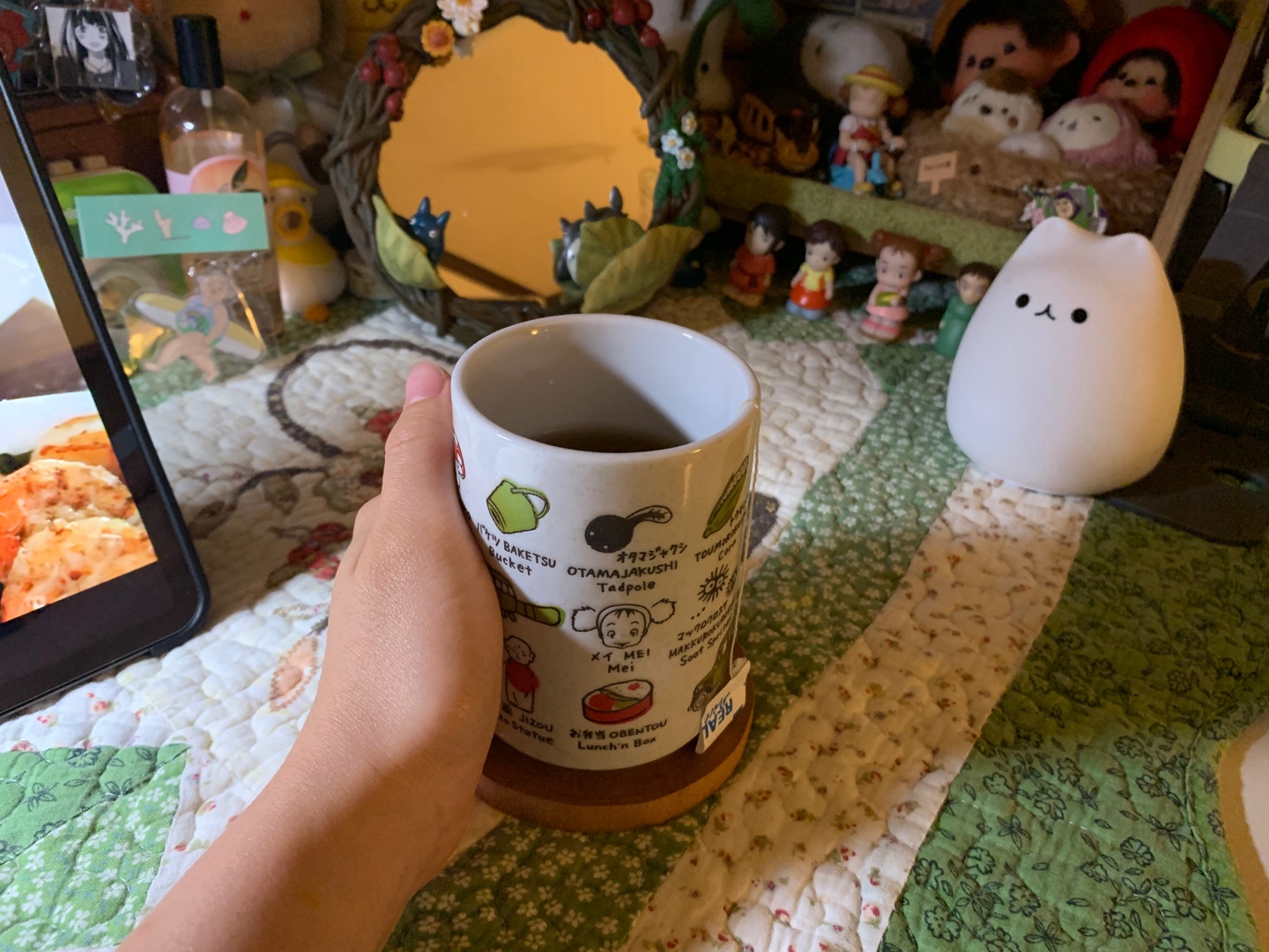 토토로 컵과 함께🍵