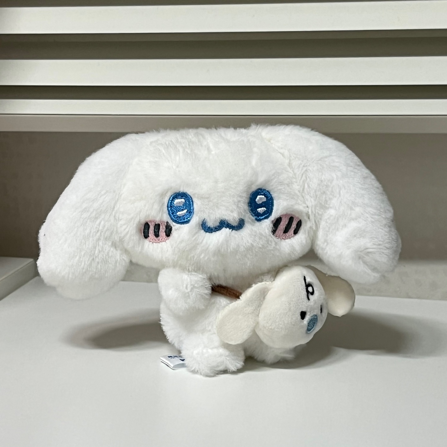 산리오x나가노 콜라보 시나모롤 마스코트 키링