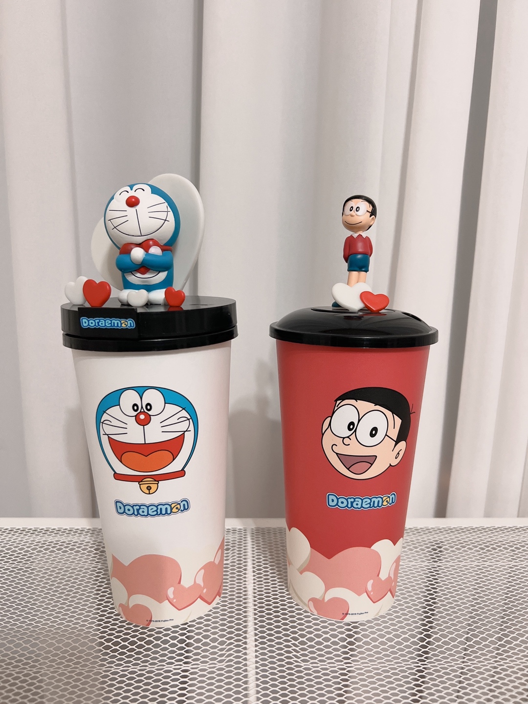 도라에몽 리유저블 빨대컵