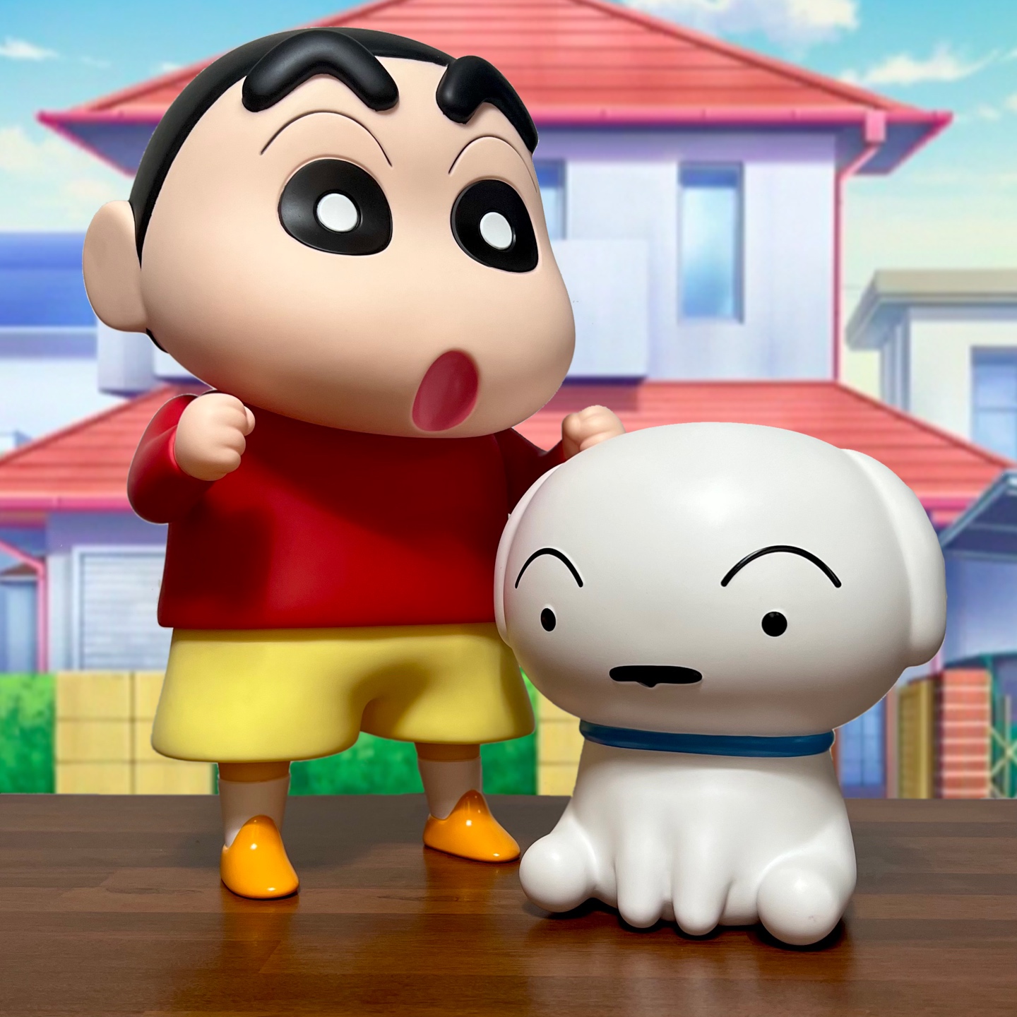 대형 짱구 흰둥이 피규어!