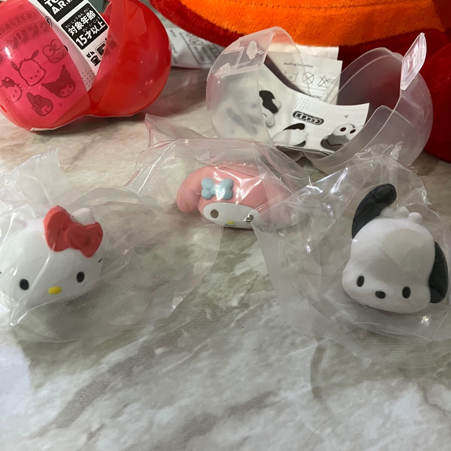 산리오 가챠 반지