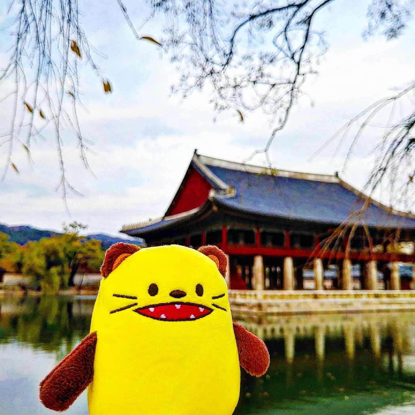 와와군과 함께 경회루 포토스팟에서 한컷!