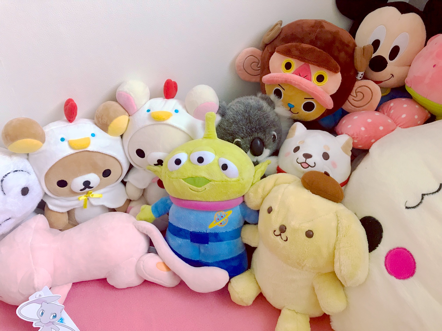 선물 받은 인형들