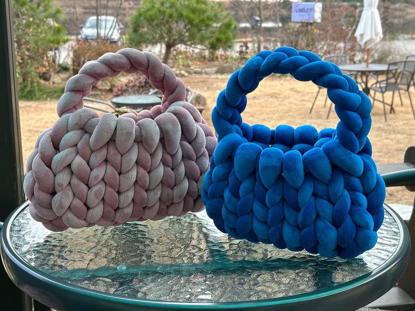 벨벳 자이언트얀 만두가방 🥟👜