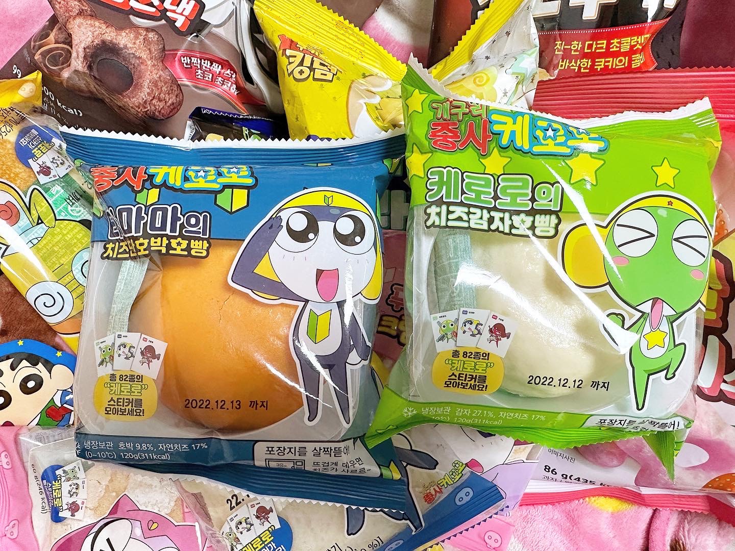 전기장판 속에서 먹는 과자가 맛있쥬