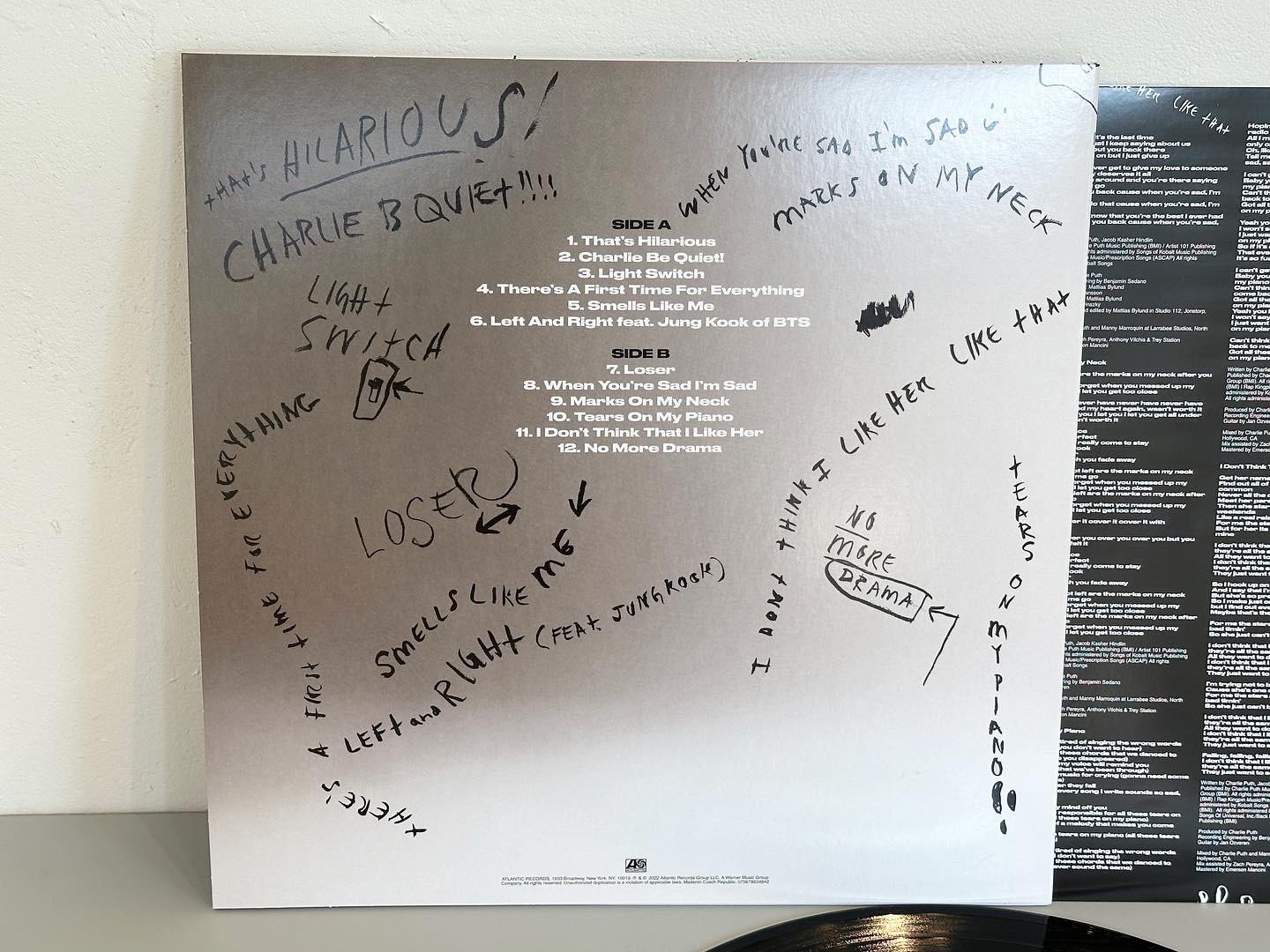 [VINYL] 찰리 푸스 | Charlie Puth - CHARLIE Vinyl 3집