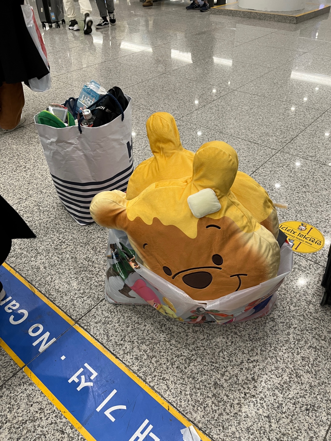 도쿄 디즈니랜드 팬케이크 푸우 쿠션