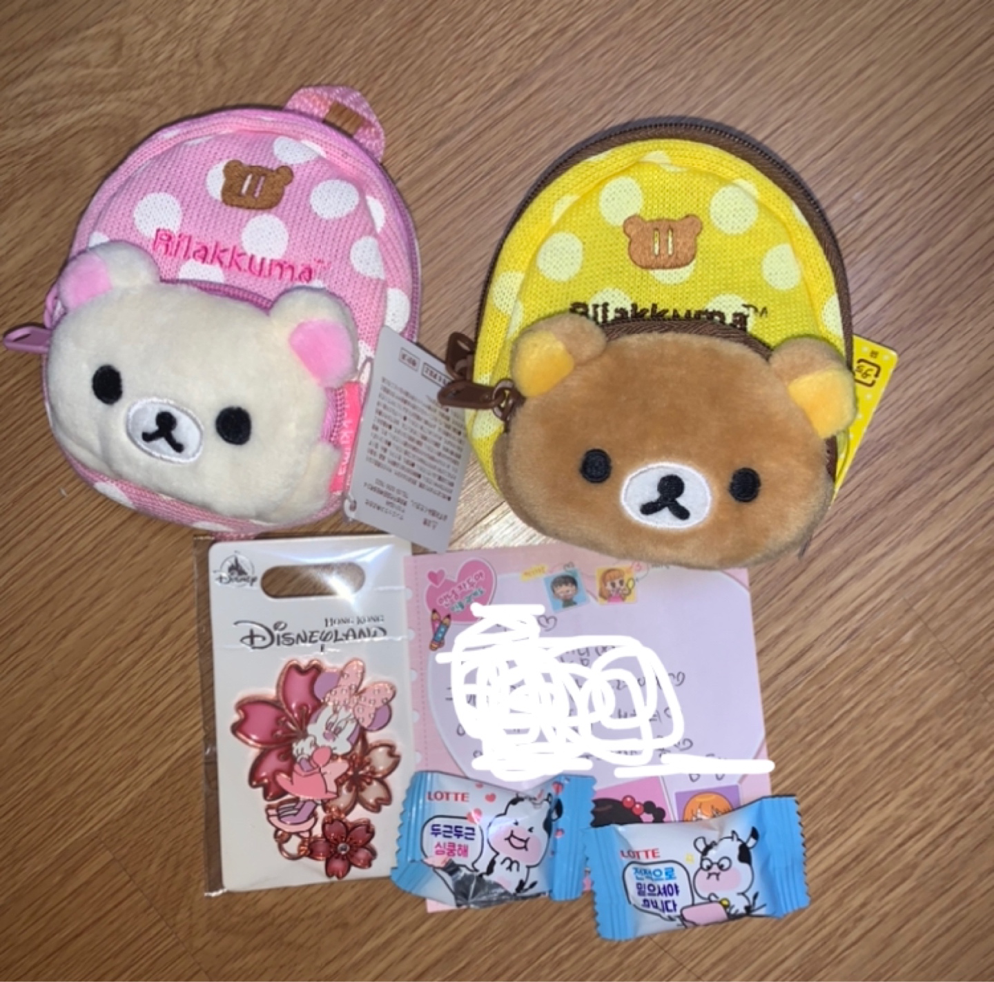 💛리락쿠마 가방🤎미니 뱃지💗