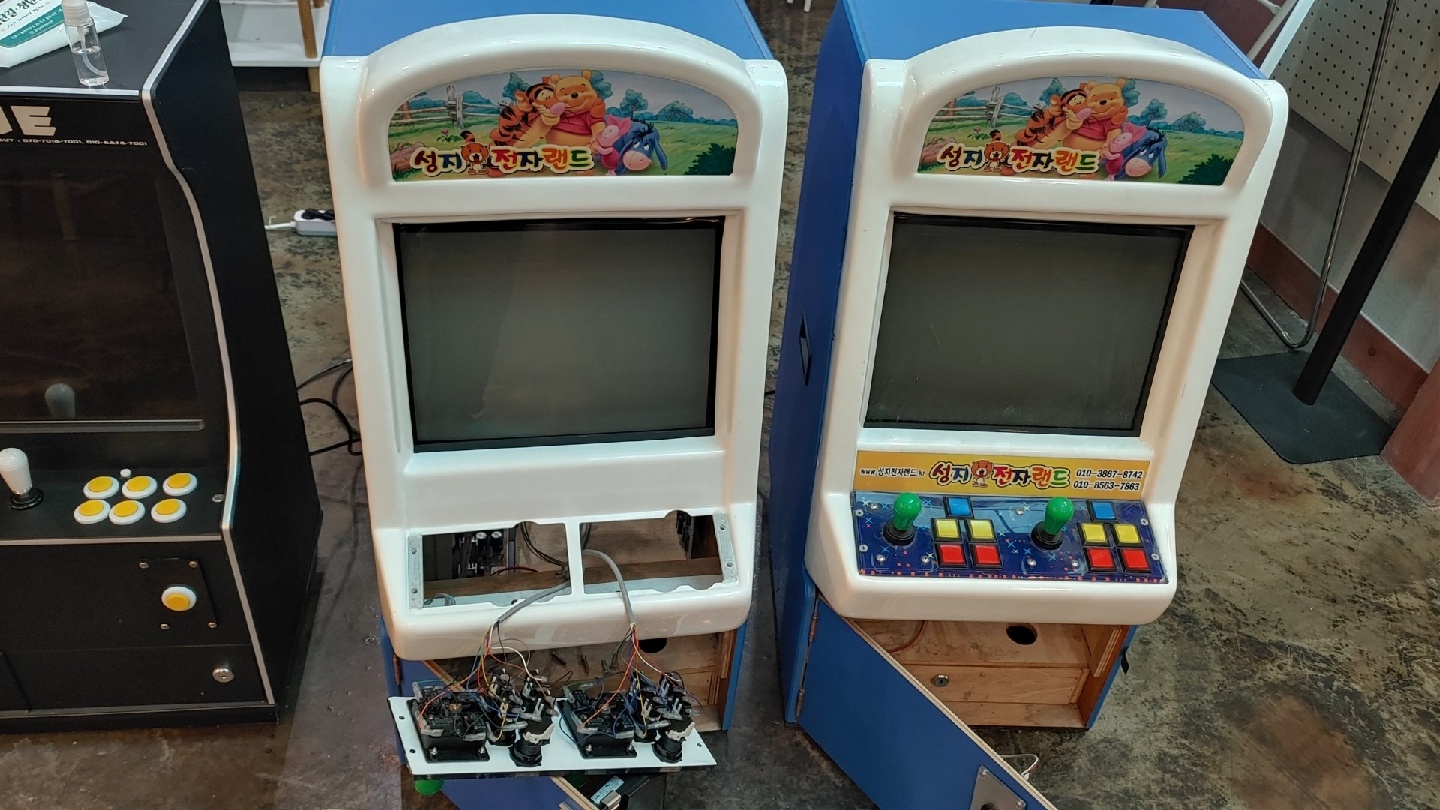 중고기통 오락실 게임기 1차정비
