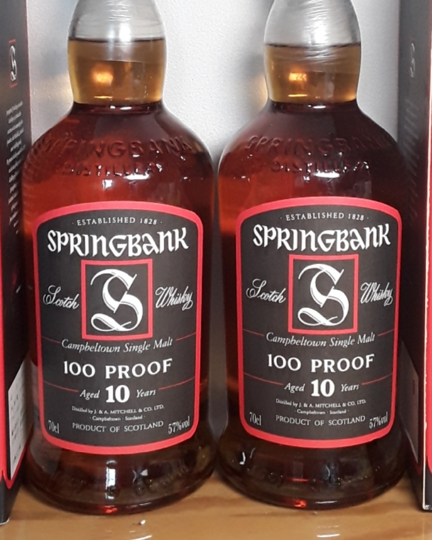 Springbank 10 years 100 proof, 57%
