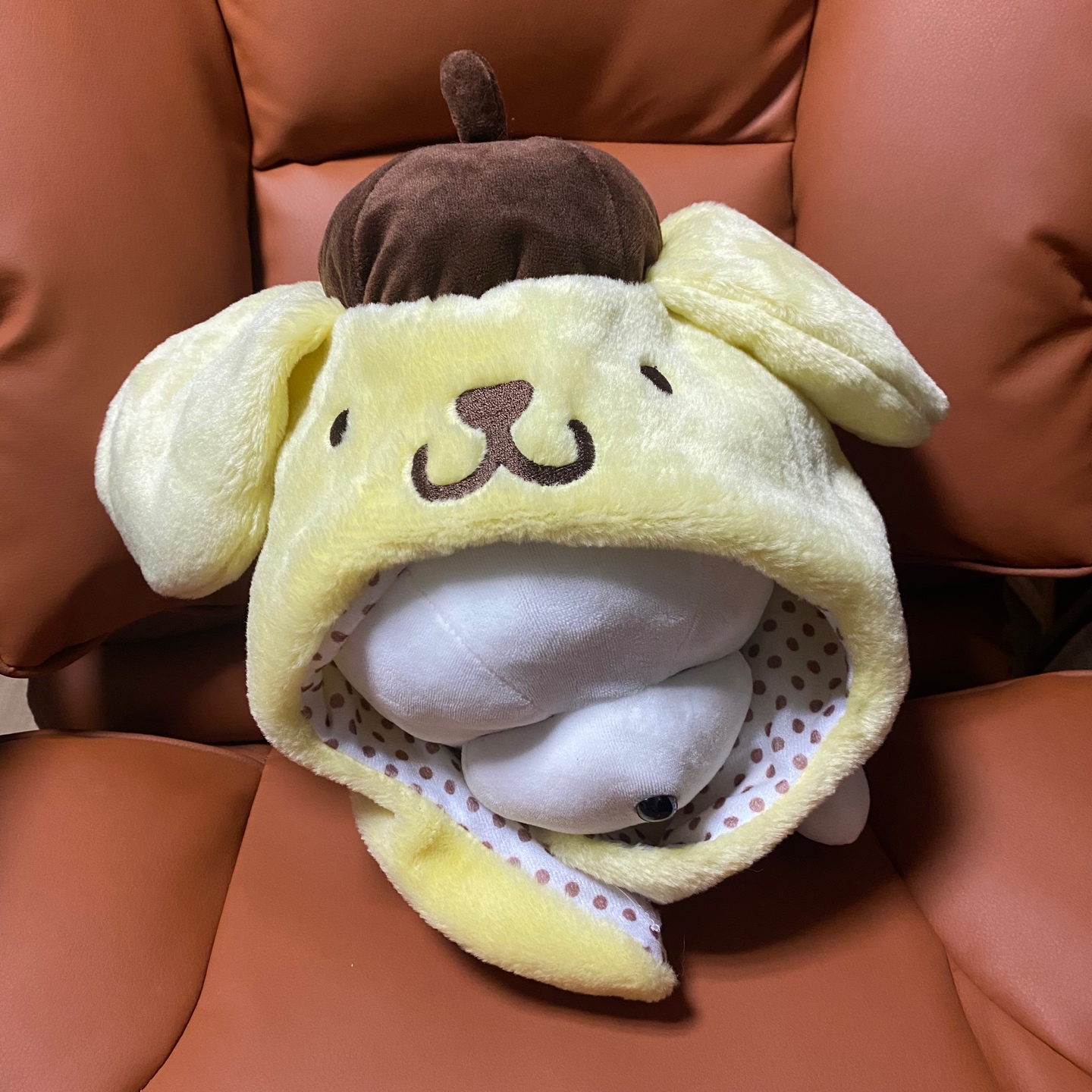 폼폼푸린 털모자