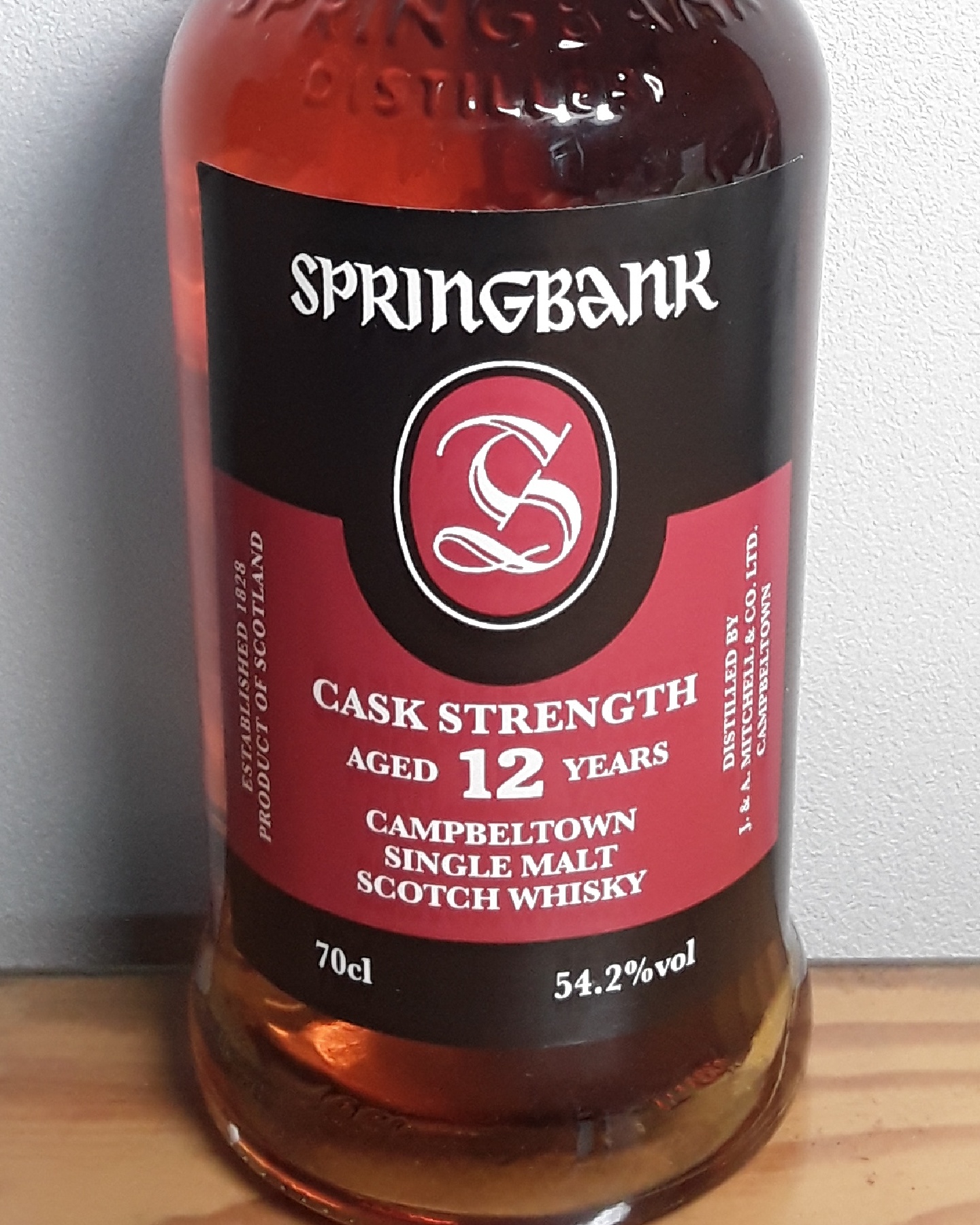 Springbank 12 years cask strength, 54.2%